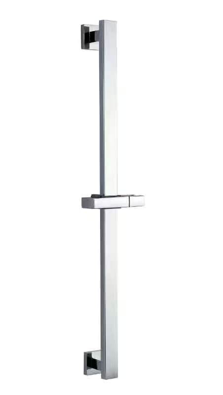 DAX Adjustable Square Slide Bar with Hand Shower Chrome Finish (DAX-1102)