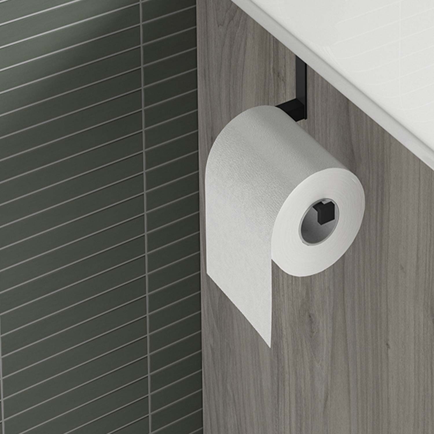 DAX Toilet Paper Holder Matt Black Finish (DAX-41900003-BL)