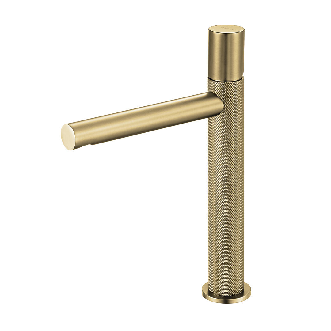 DAX Capri Single Handle Vessel Bathroom Faucet - Brush Gold Finish (DAX-4323B-BG)