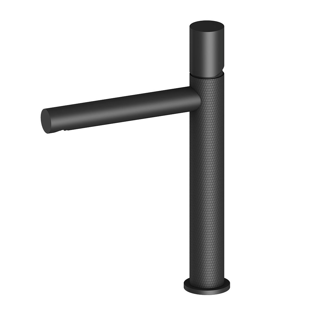 DAX Capri Single Handle Vessel Bathroom Faucet - Matt Black Finish (DAX-4323B-BL)