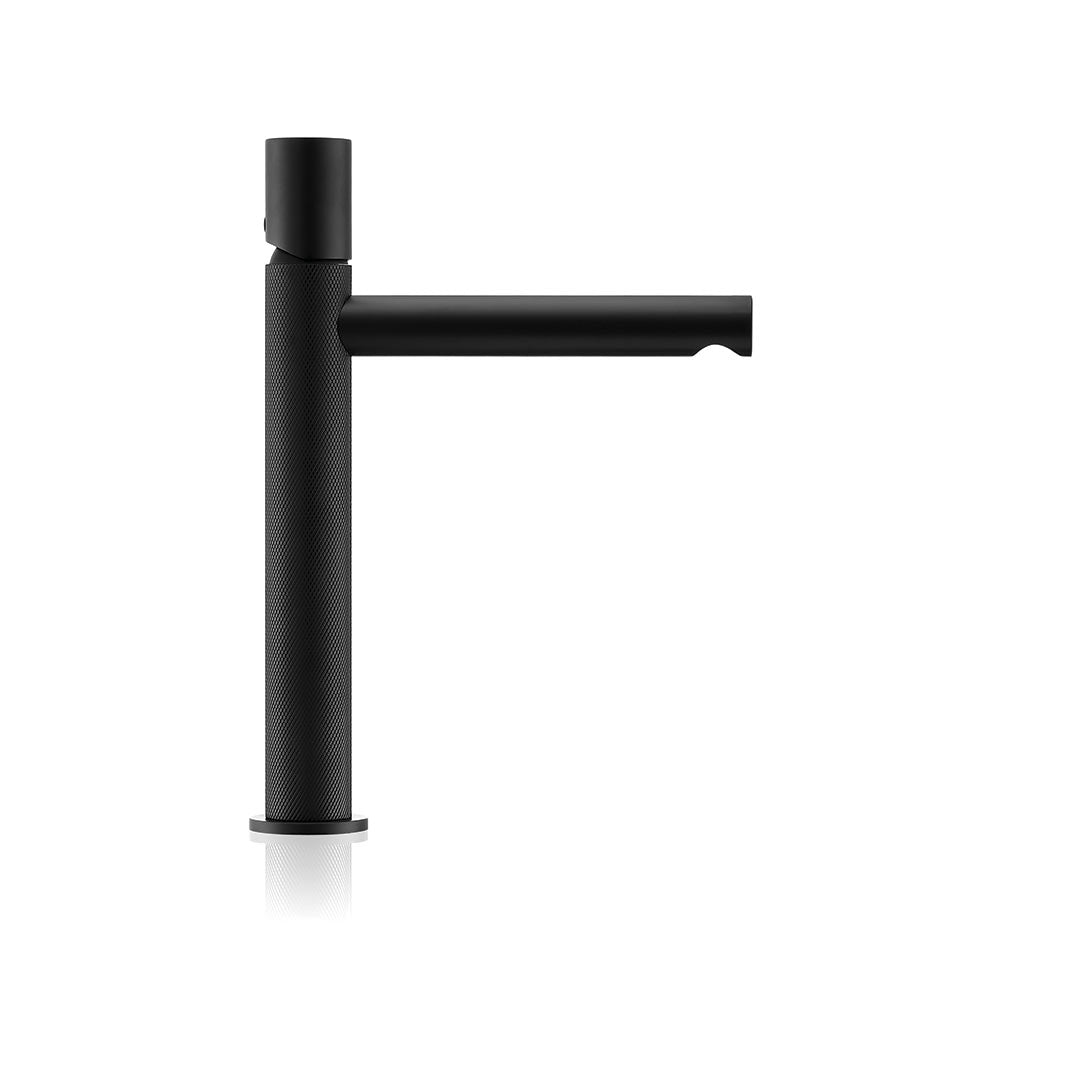 DAX Capri Single Handle Vessel Bathroom Faucet - Matt Black Finish (DAX-4323B-BL)