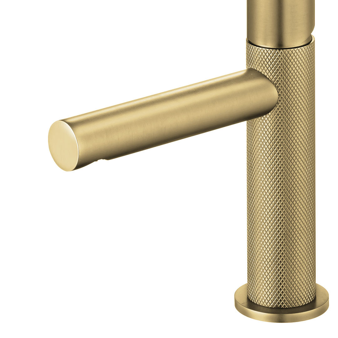 DAX Capri Single Handle Bathroom Faucet - Brush Gold Finish (DAX-4323A-BG)