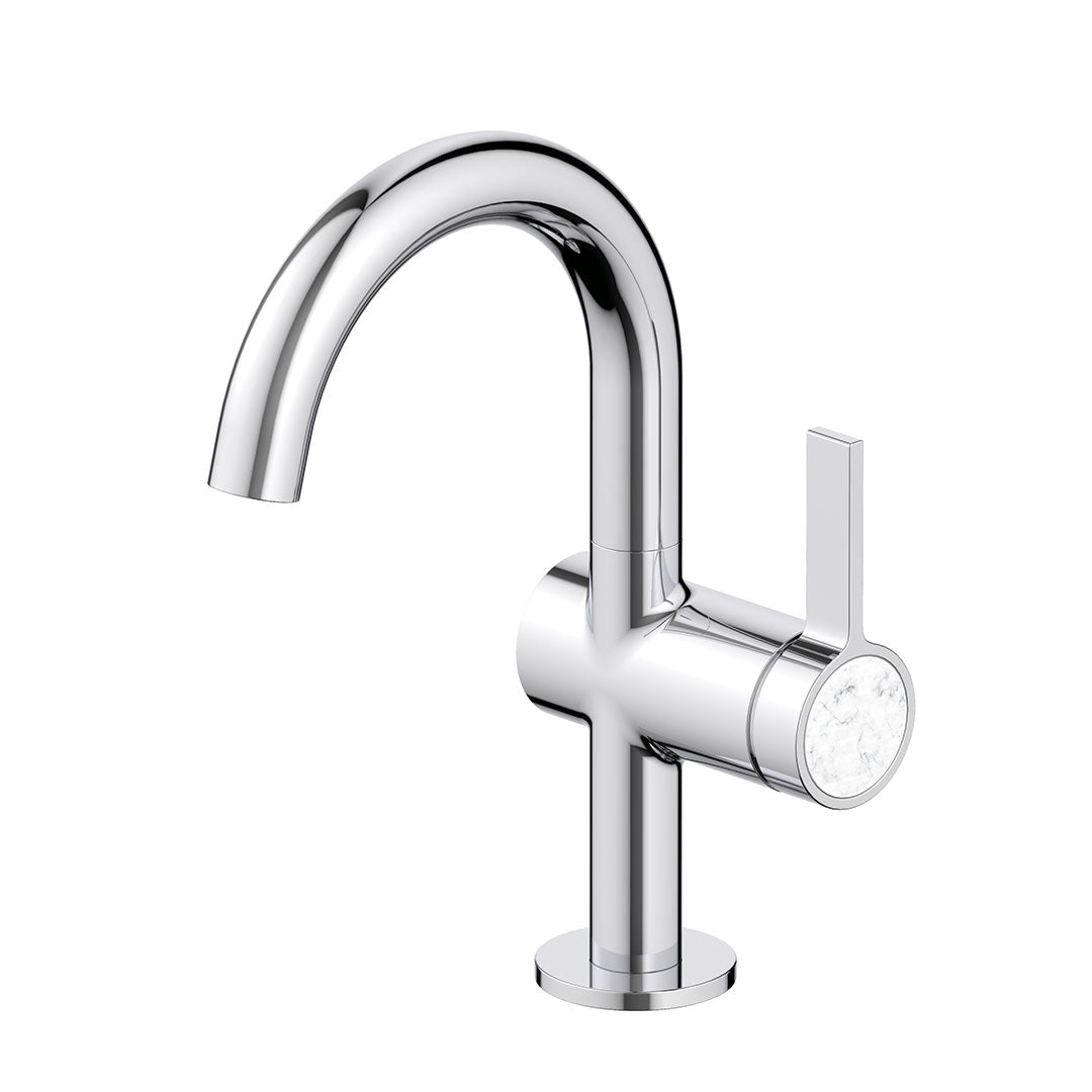 DAX Portofino Single Handle Bathroom Faucet - Chrome Finish (DAX-4341A-CR)