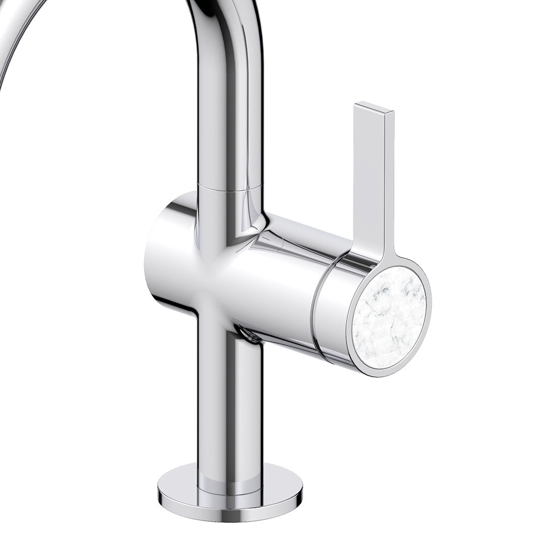 DAX Portofino Single Handle Bathroom Faucet - Chrome Finish (DAX-4341A-CR)