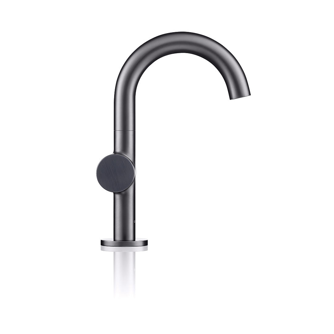 DAX Portofino Single Handle Bathroom Faucet - Gun Metal Finish (DAX-4341A-GM)