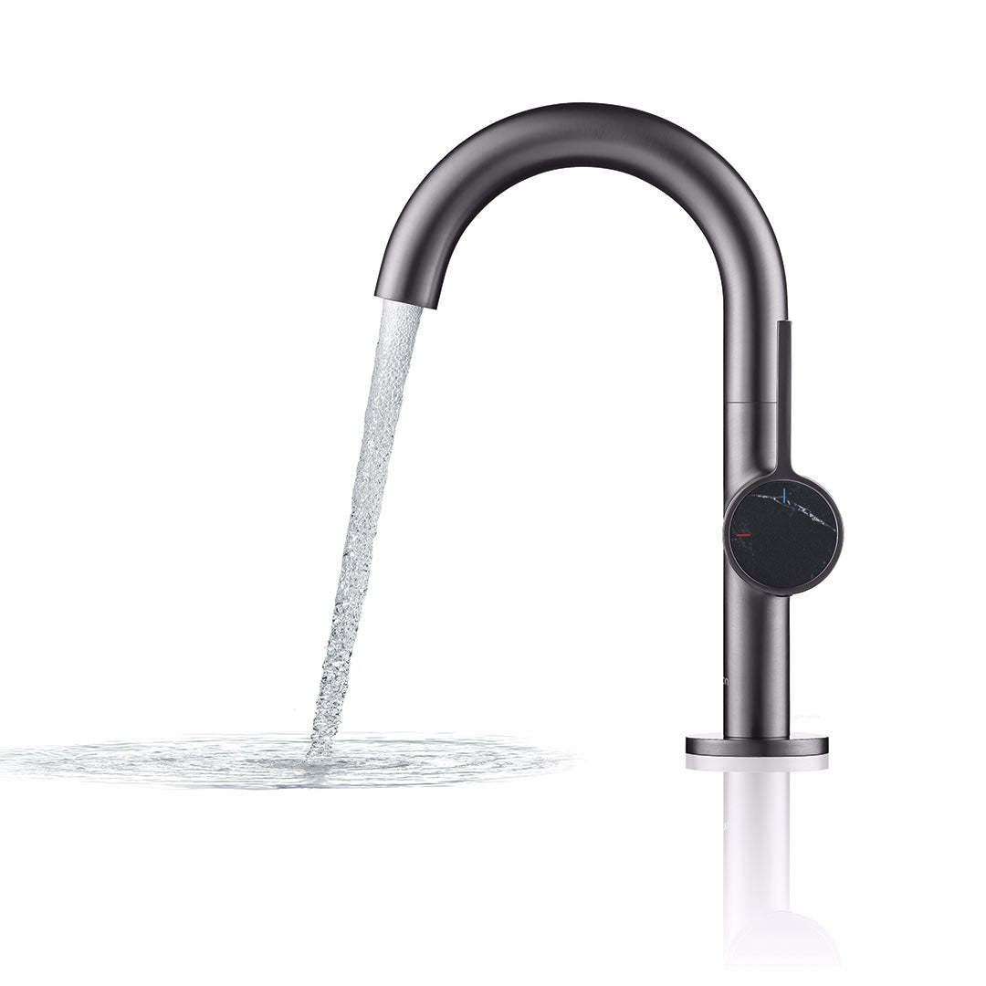 DAX Portofino Single Handle Bathroom Faucet - Gun Metal Finish (DAX-4341A-GM)