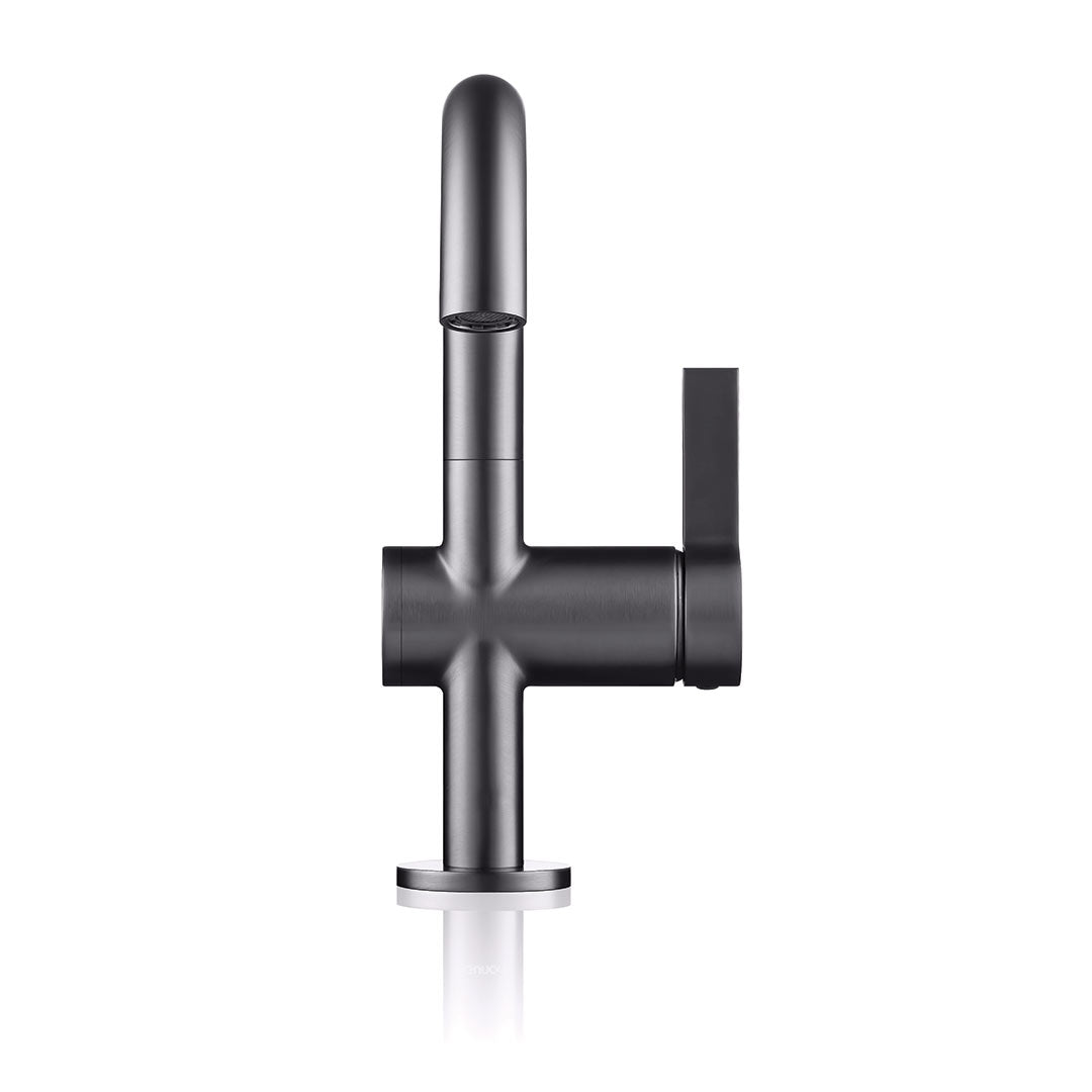 DAX Portofino Single Handle Bathroom Faucet - Gun Metal Finish (DAX-4341A-GM)