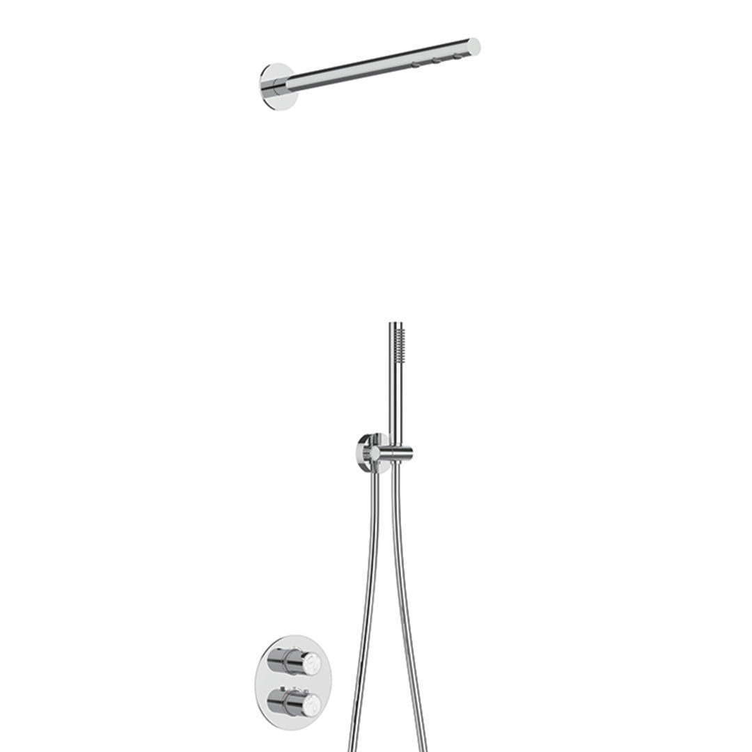 DAX Portofino Shower System with Hand Shower - Chrome Finish (DAX-8352-CR)