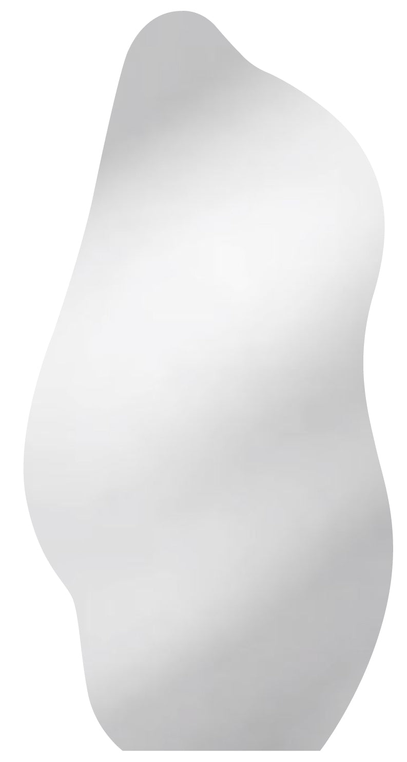 White mannequin torso on a white background