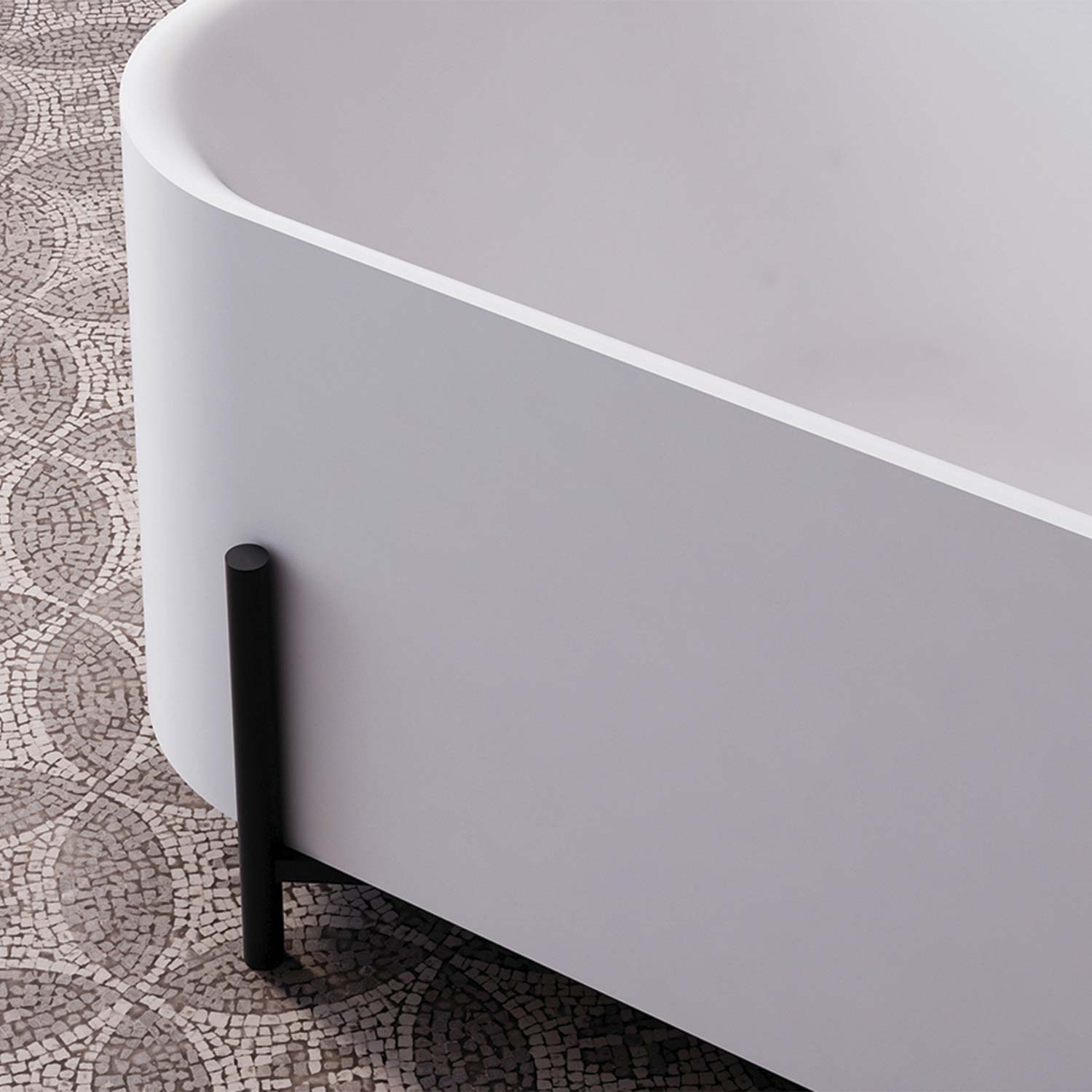 DAX AURA collection bathtub matte finish 67" x 32"