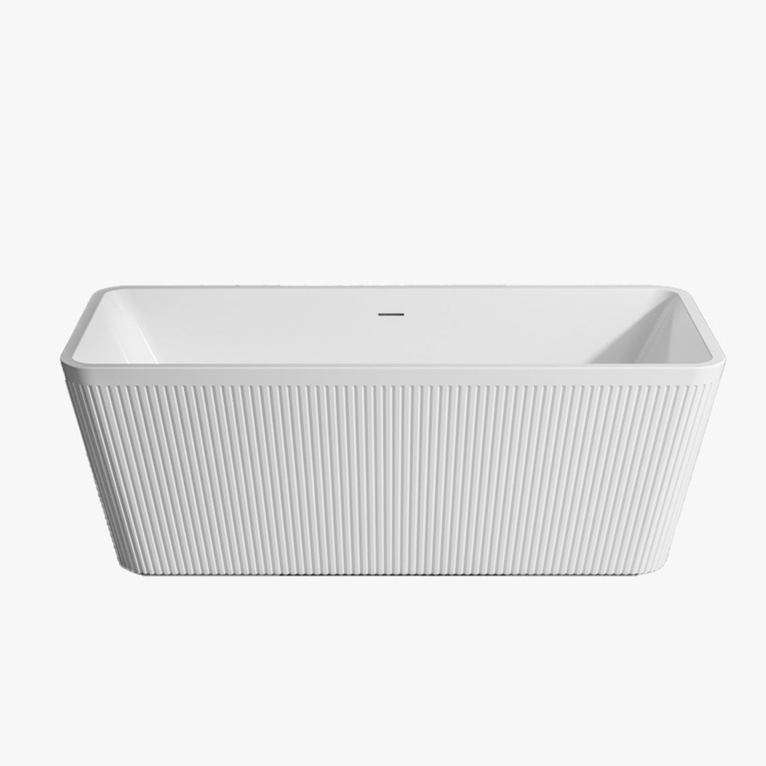 DAX Rectangle Freestanding Acrylic Bathtub Glossy White - 67" x 32" (BT-9040)