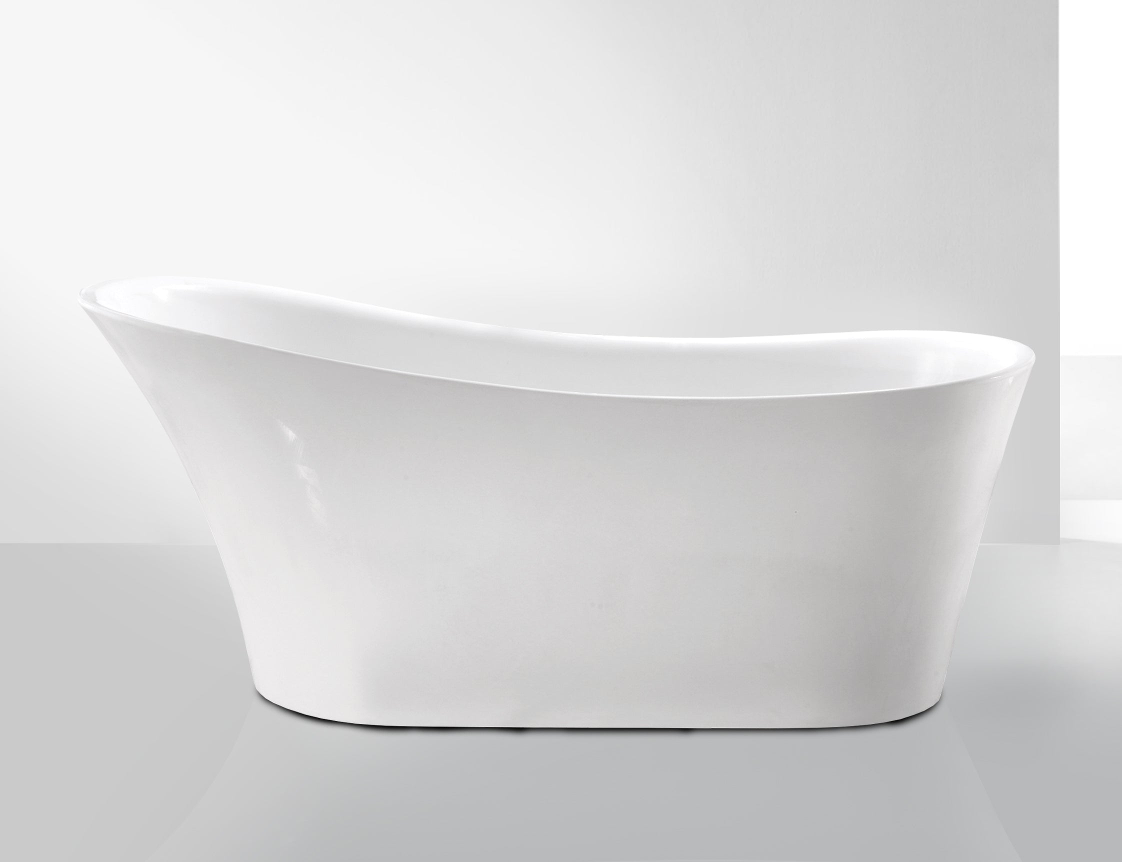 DAX Oval Freestanding Acrylic Bathtub Glossy White - 67" x 30" (BT-9081)