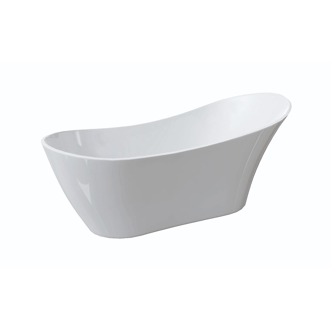 DAX Oval Freestanding Acrylic Bathtub Glossy White - 67" x 30" (BT-9081)