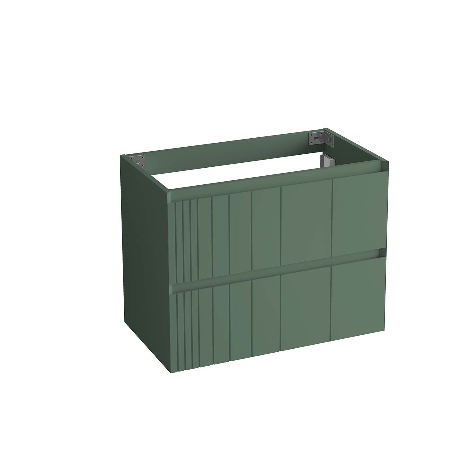 Bathroom Floating and Wall Mounted Vanity Cabinet - Pole Collection by DAX

Wall hung basin unit and POLE model with 2 drawers, playwood material, Greige Matte finish. Ultra-slim metal drawers, with total extraction, silent closing system and 3 adjustment settings, no tools required