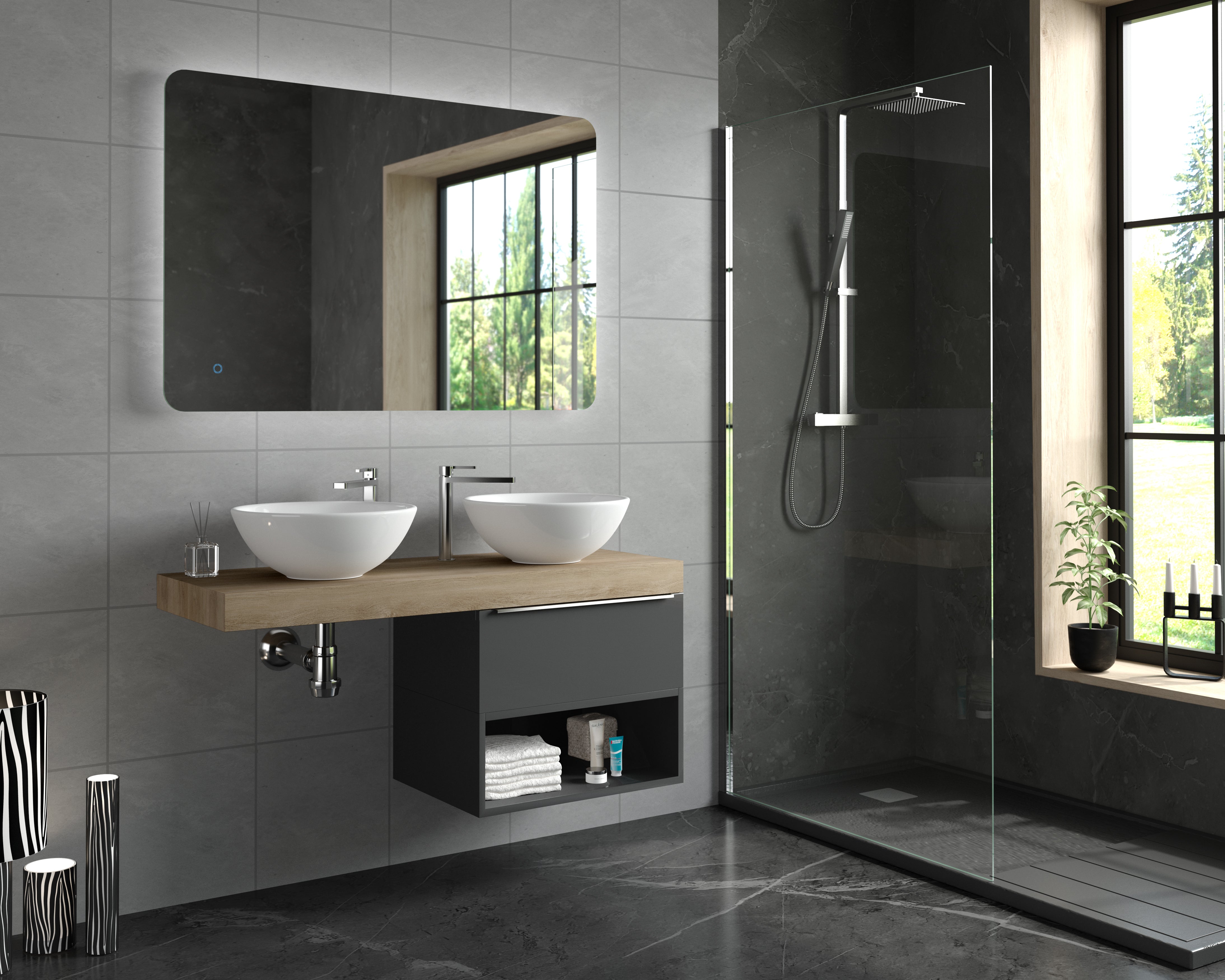 Vanities Collections by DAX 
Upgrade your bathroom with sophistication and grace, uncover the perfect design that complements your character and area. Each design and finish is crafted to impress with its simplicity and elegance, elevating your bathroom to the highest level. Order online now in Daxib.com 