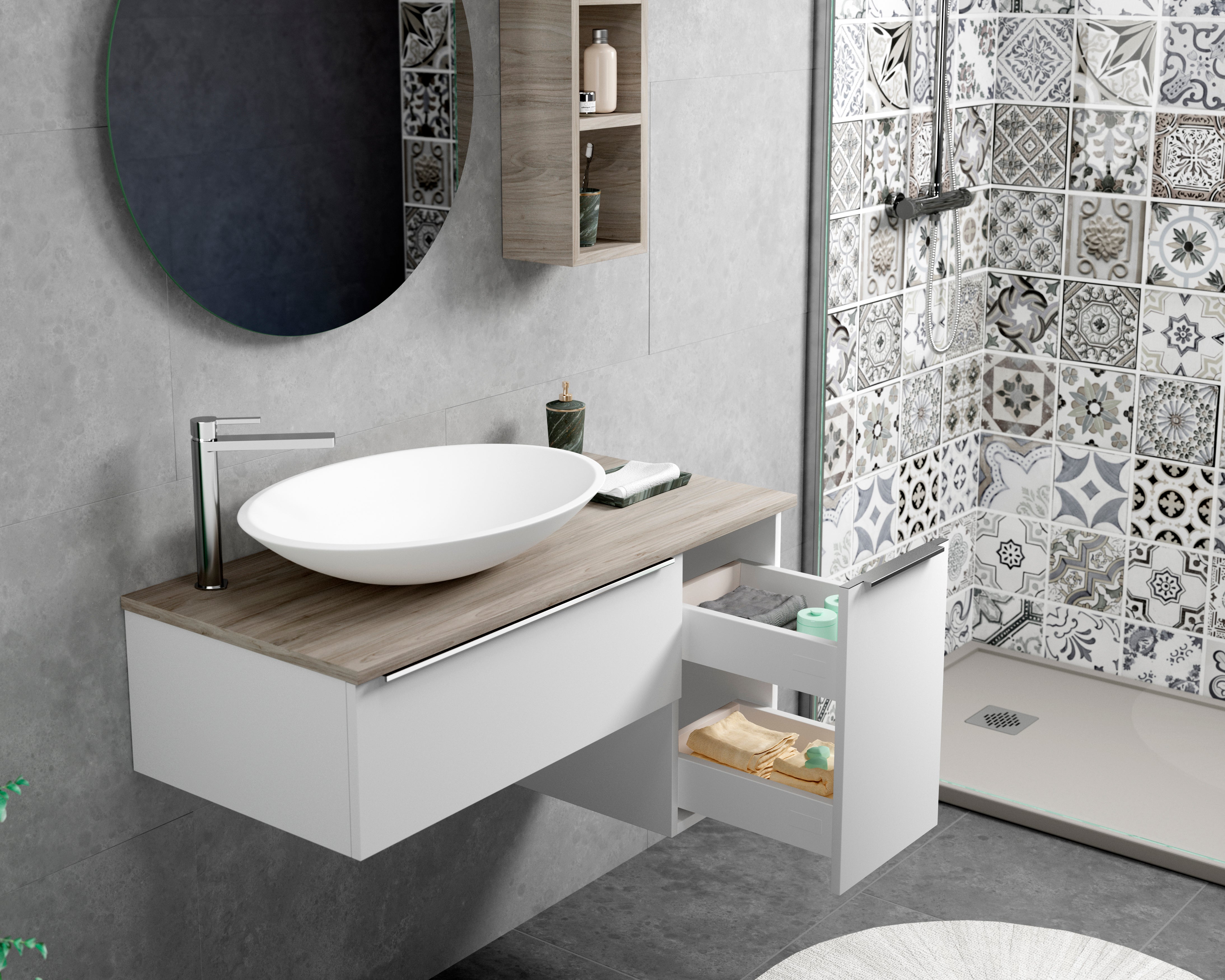 Vanities Collections by DAX 
Upgrade your bathroom with sophistication and grace, uncover the perfect design that complements your character and area. Each design and finish is crafted to impress with its simplicity and elegance, elevating your bathroom to the highest level. Order online now in Daxib.com 