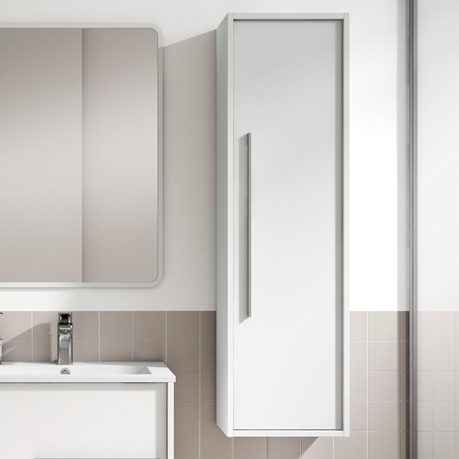 Bathroom Vanity Side Cabinet AQUA Collection - Thumbnail 3