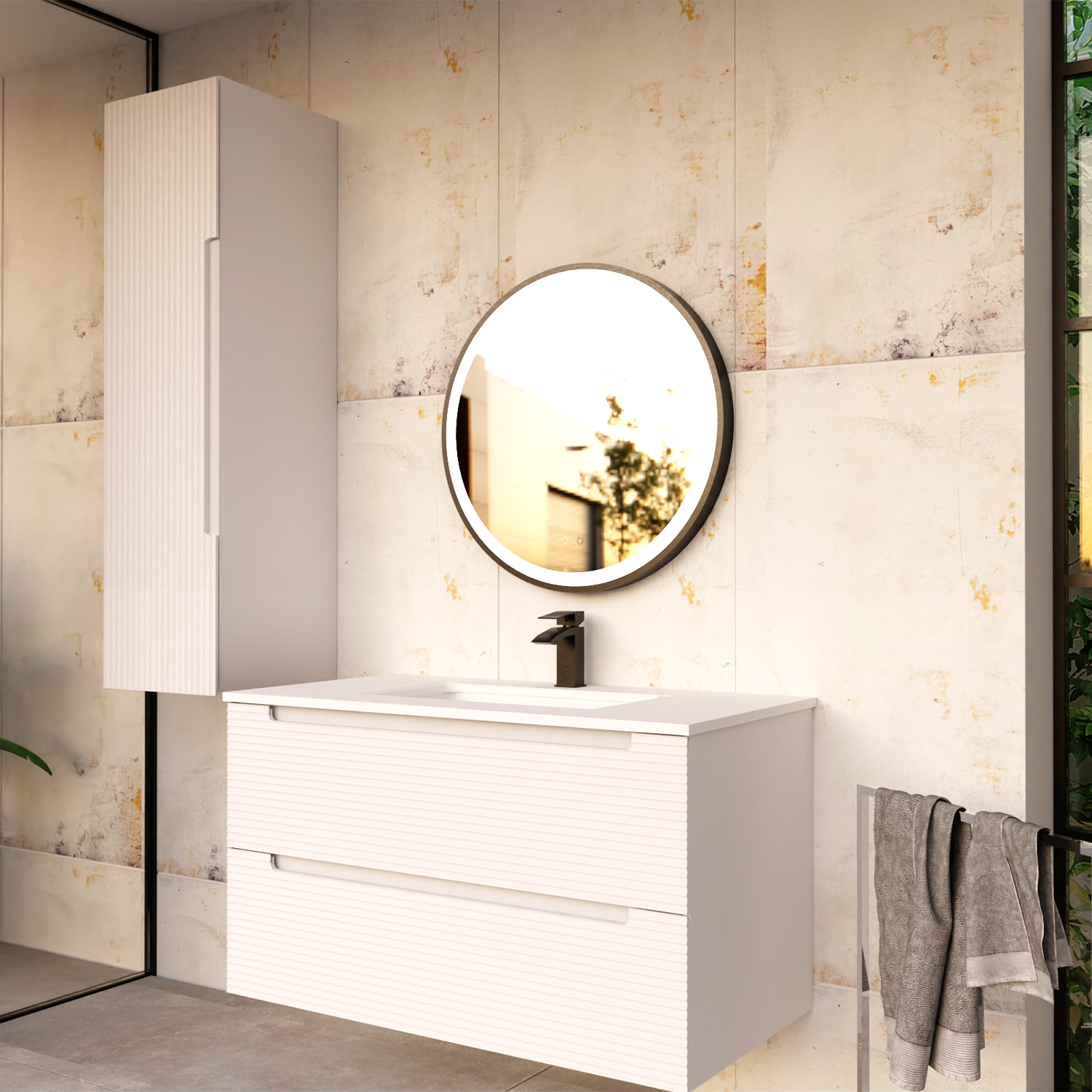 Vanities Collections by DAX 
Upgrade your bathroom with sophistication and grace, uncover the perfect design that complements your character and area. Each design and finish is crafted to impress with its simplicity and elegance, elevating your bathroom to the highest level. Order online now in Daxib.com 