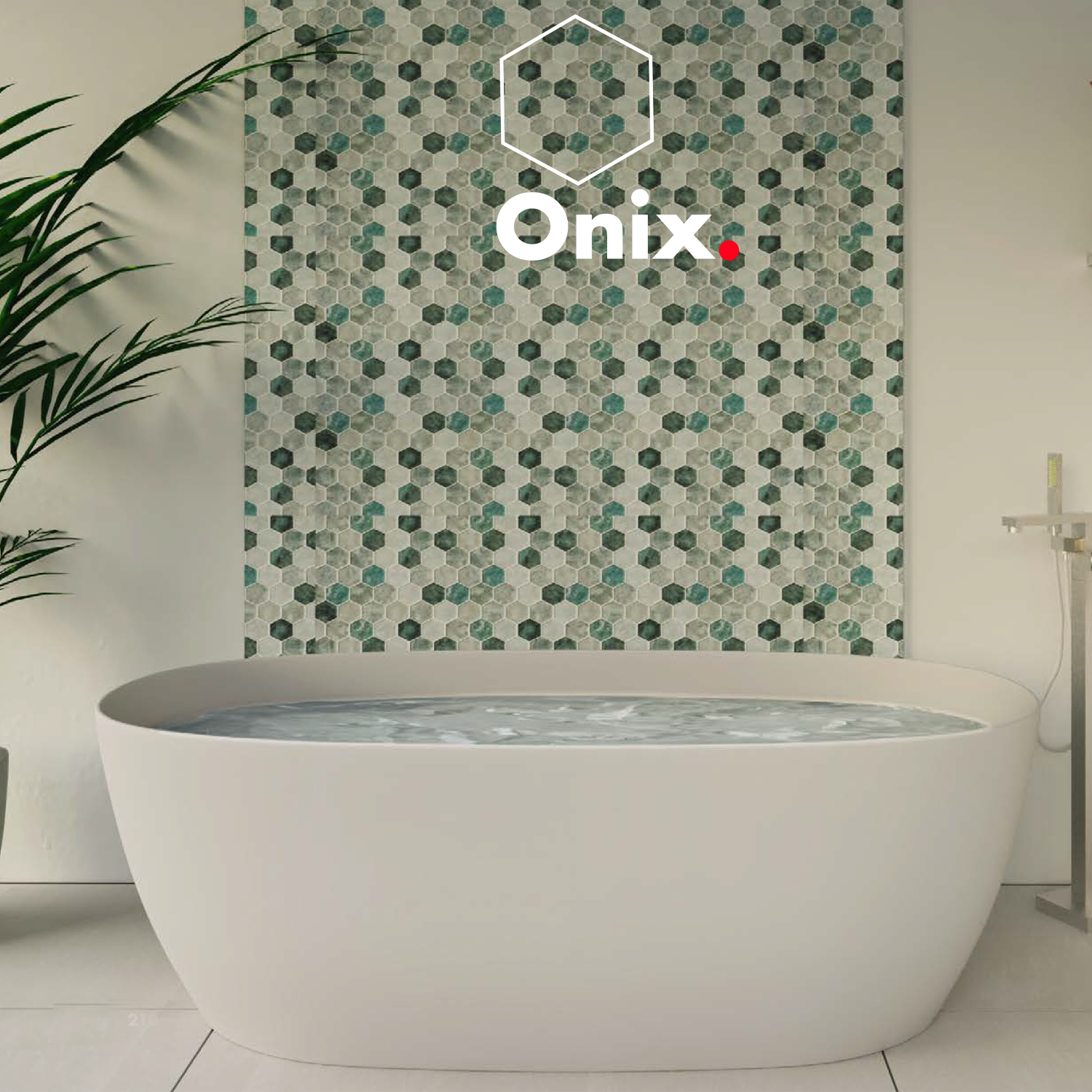 Transform any space with this Onix tile. The hexagon pattern on this 12x12 tile gives it a unique and sophisticated look.

High-quality and durable flooring tiles, available in a wide range of colors and textures. Perfect for any space, combining strength with stylish versatility. We offer the highest quality in our diverse lines of ceramic tile. Design and good taste combine to elevate the ambiance you want to create. 