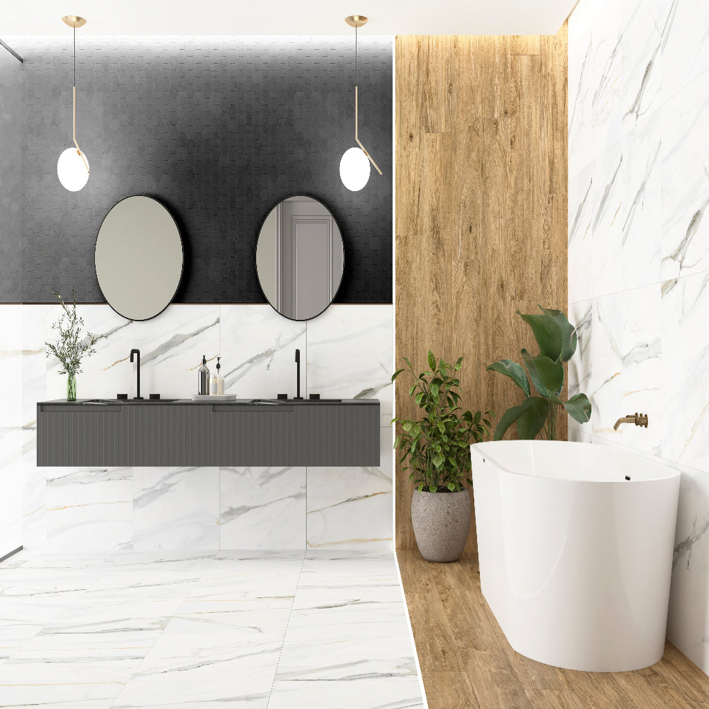 Ceramic Tile TAU EMPORIO CALACATTA Flooring Collection by DAX

Size: 12 x 24
Sqft pr Box: 11.62
Pieces per Box: 6
Price per Box: $57.98
Boxes per Pallet: 48

High-quality and durable flooring tiles, available in a wide range of colors and textures. Perfect for any space, combining strength with stylish versatility.