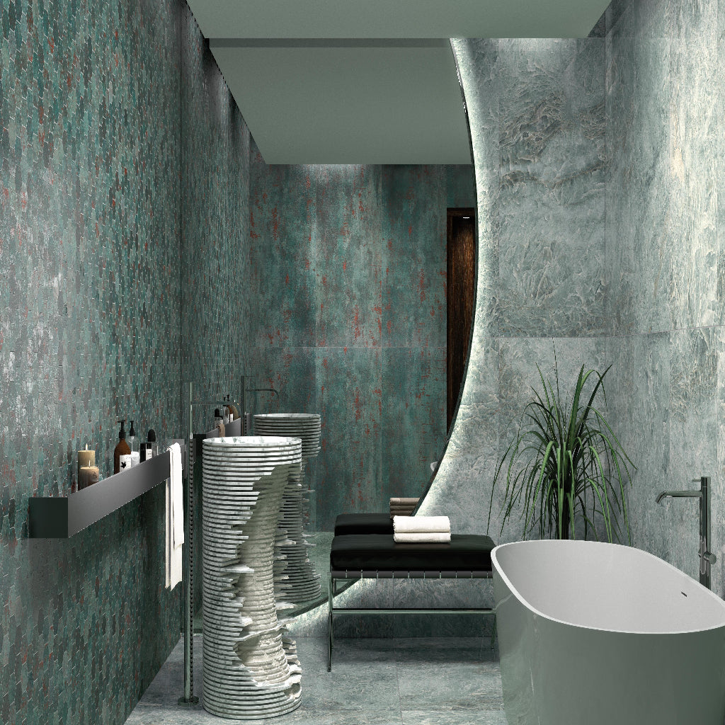 Ceramic Tile TAU METAL Flooring Collection by DAX

Size: 24 x 48
Sqft pr Box: 15.49
Pieces per Box: 2
Price per Box: $108.35
Boxes per Pallet: 32

High-quality and durable flooring tiles, available in a wide range of colors and textures. Perfect for any space, combining strength with stylish versatility.