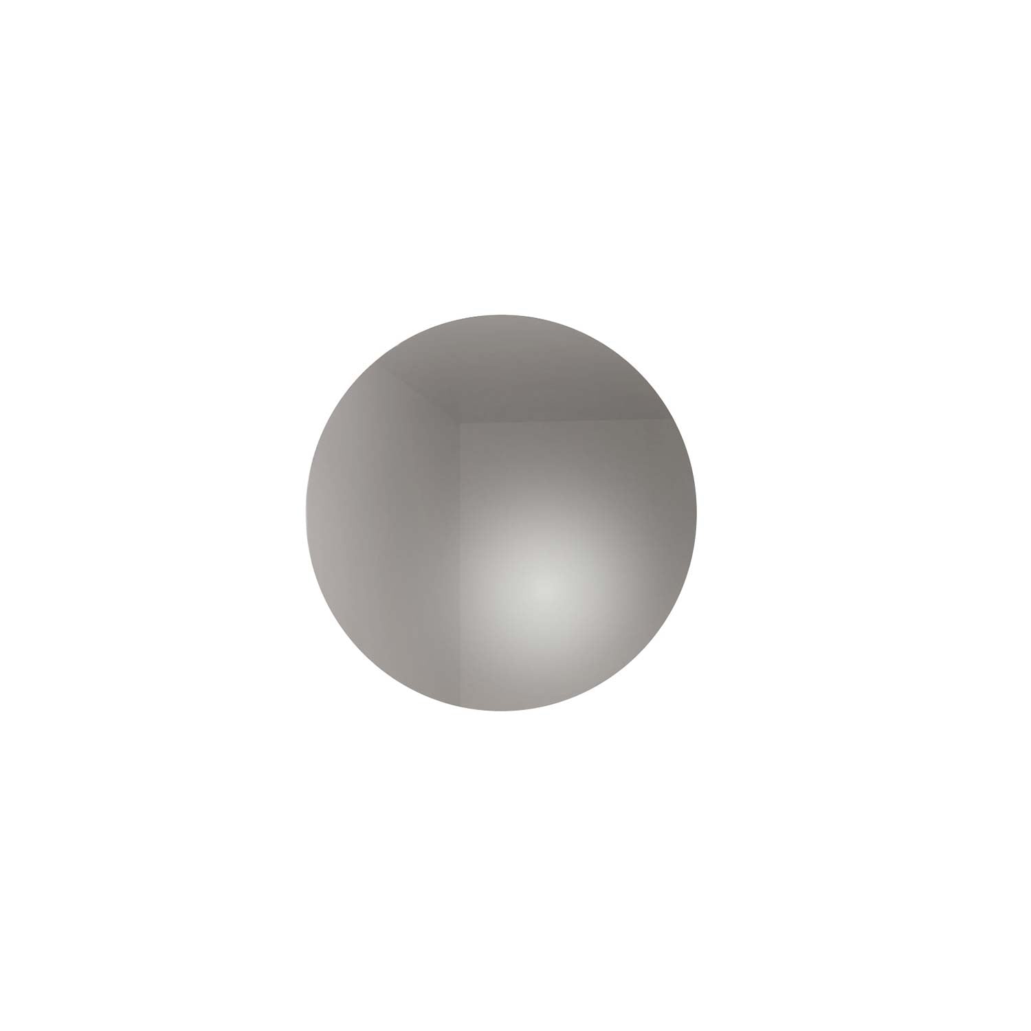 Gray sphere on a white background