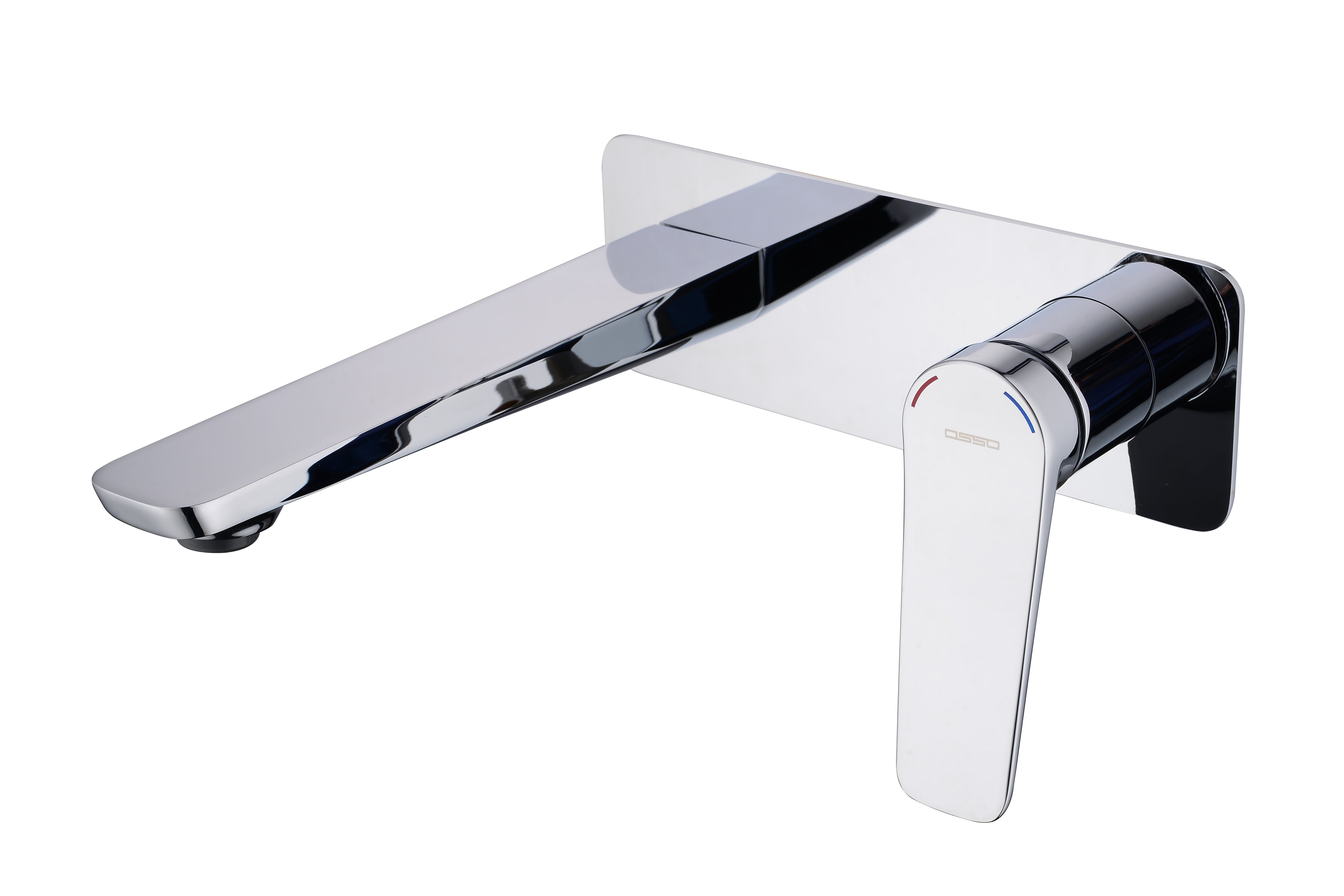 DAX Wall Mount Single Handle Bathroom Faucet Chrome Finish (DAX-65127)