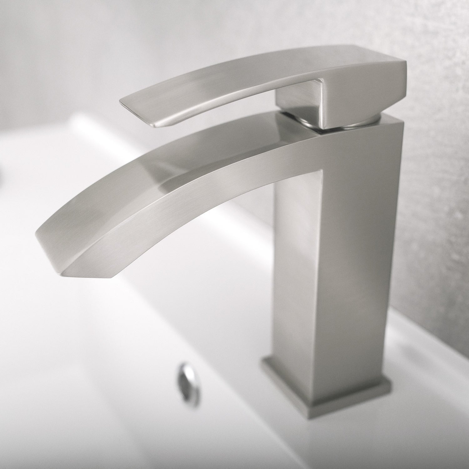DAX Single Handle Waterfall Bathroom Faucet, Brass Body,  4-7/8 x 7 Inches (DAX-6690A)