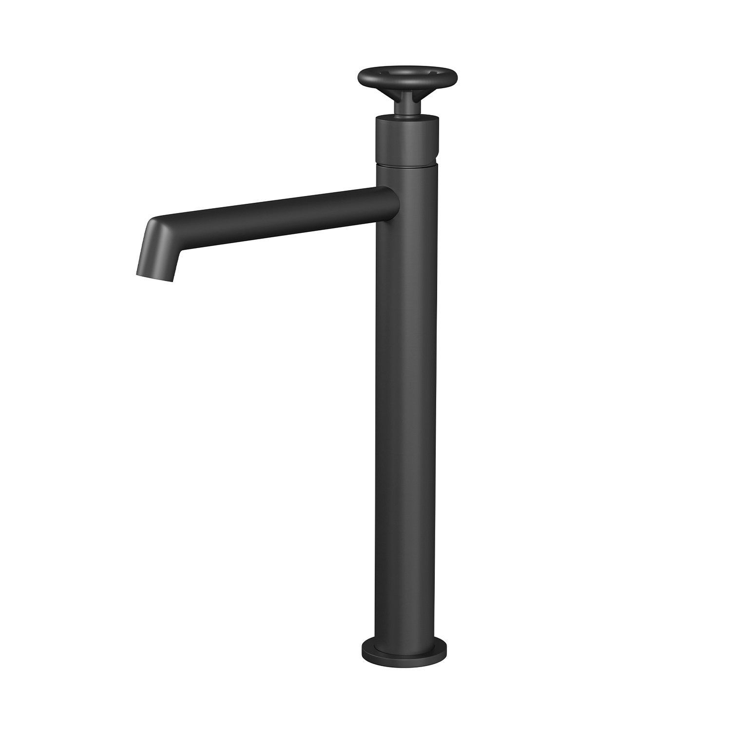 DAX Single Handle Vessel Bathroom Basin Faucet Black Matte Finish (DAX-8010044-BL)