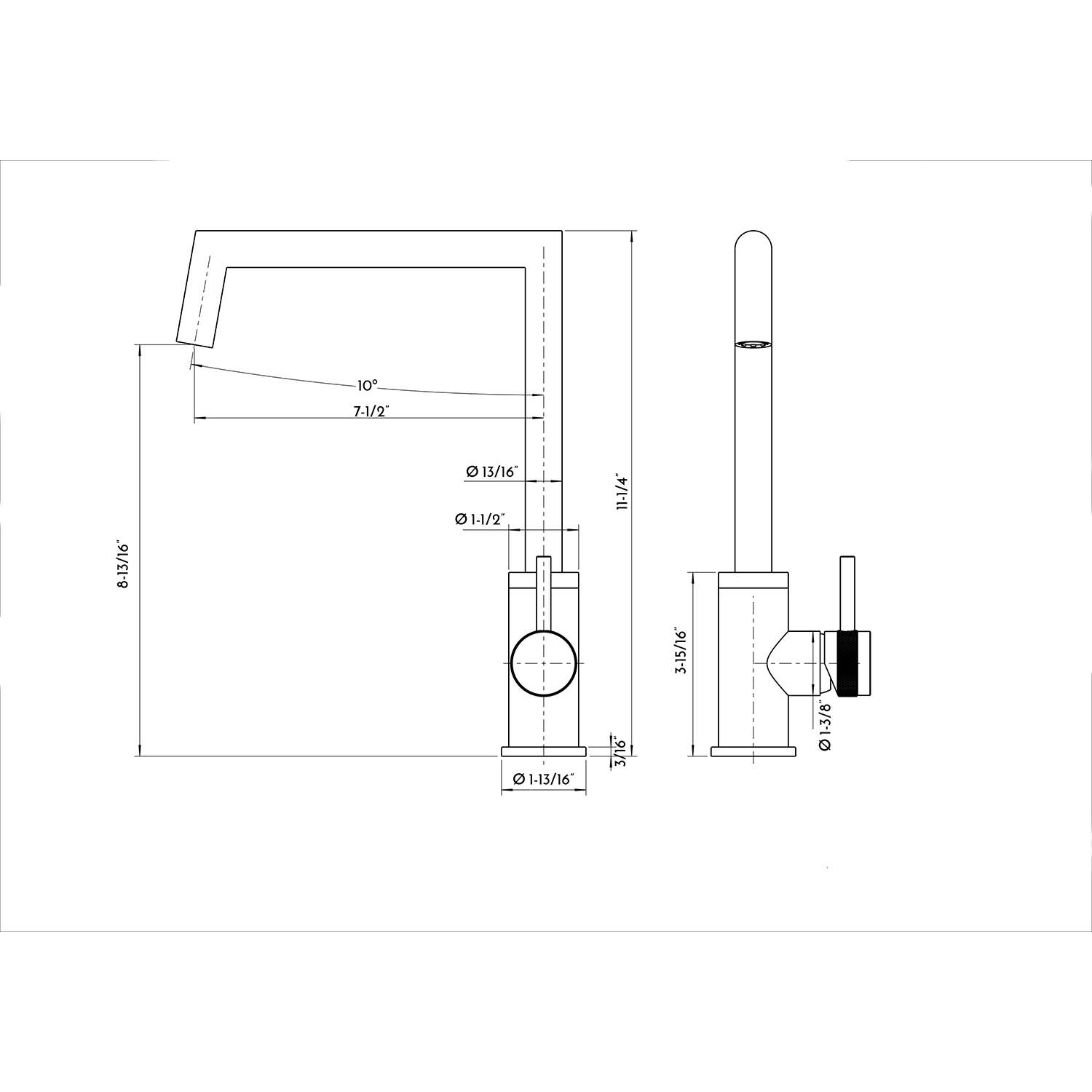 DAX Single Handle Kitchen Faucet (DAX-8020033)