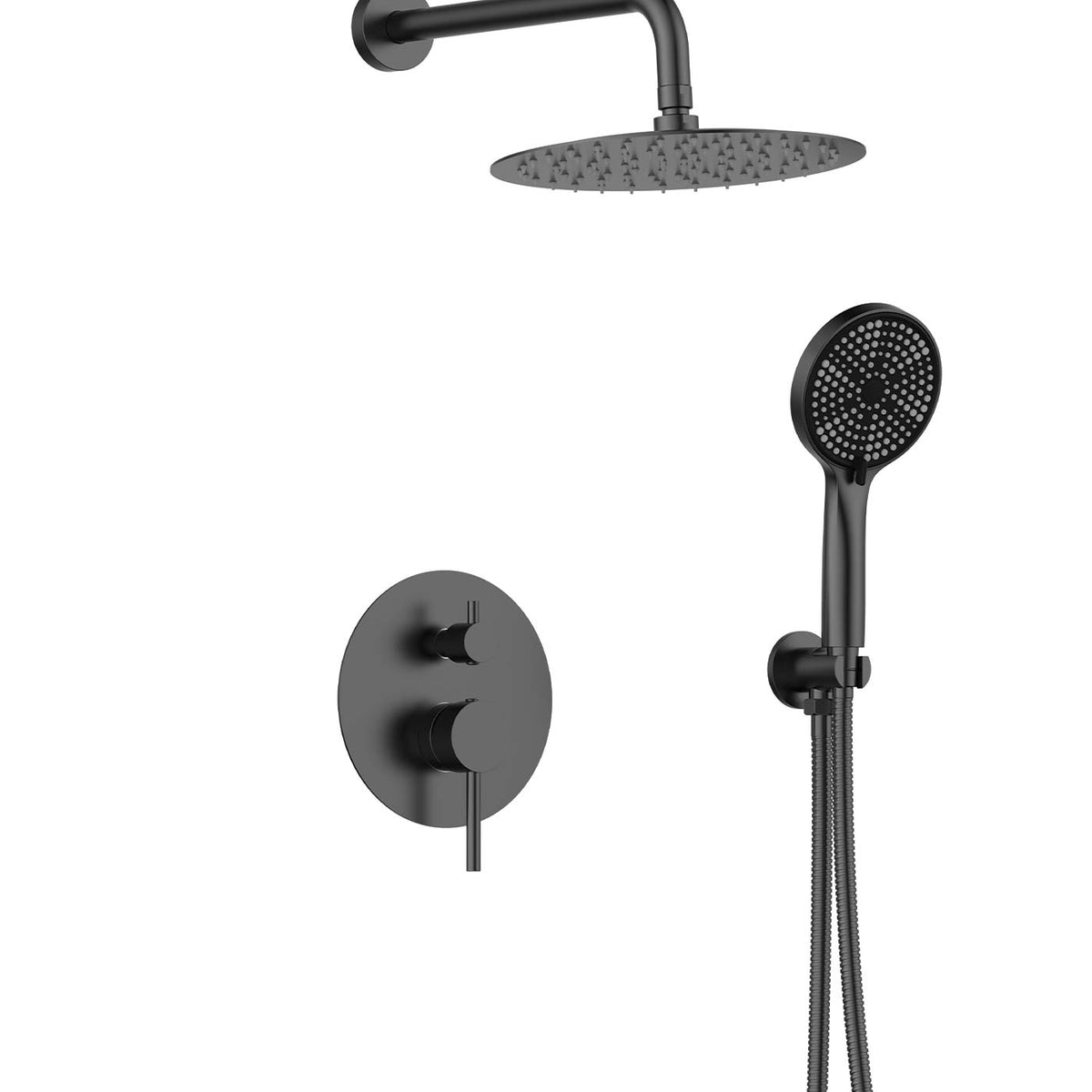 DAX Salerno Round Shower System with Hand Shower - DAX - Shower Systems ...