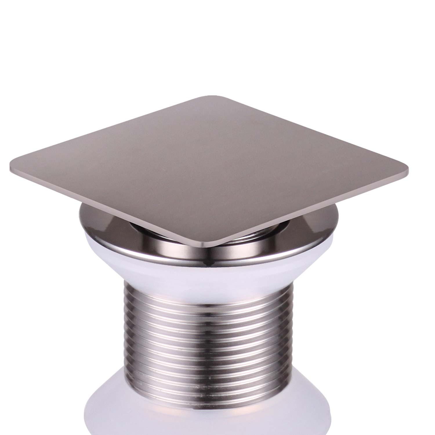 DAX Square Vanity Sink Pop up Drain, Brass Body, 2-3/4 x 8-7/8 Inches (DAX-82012)
