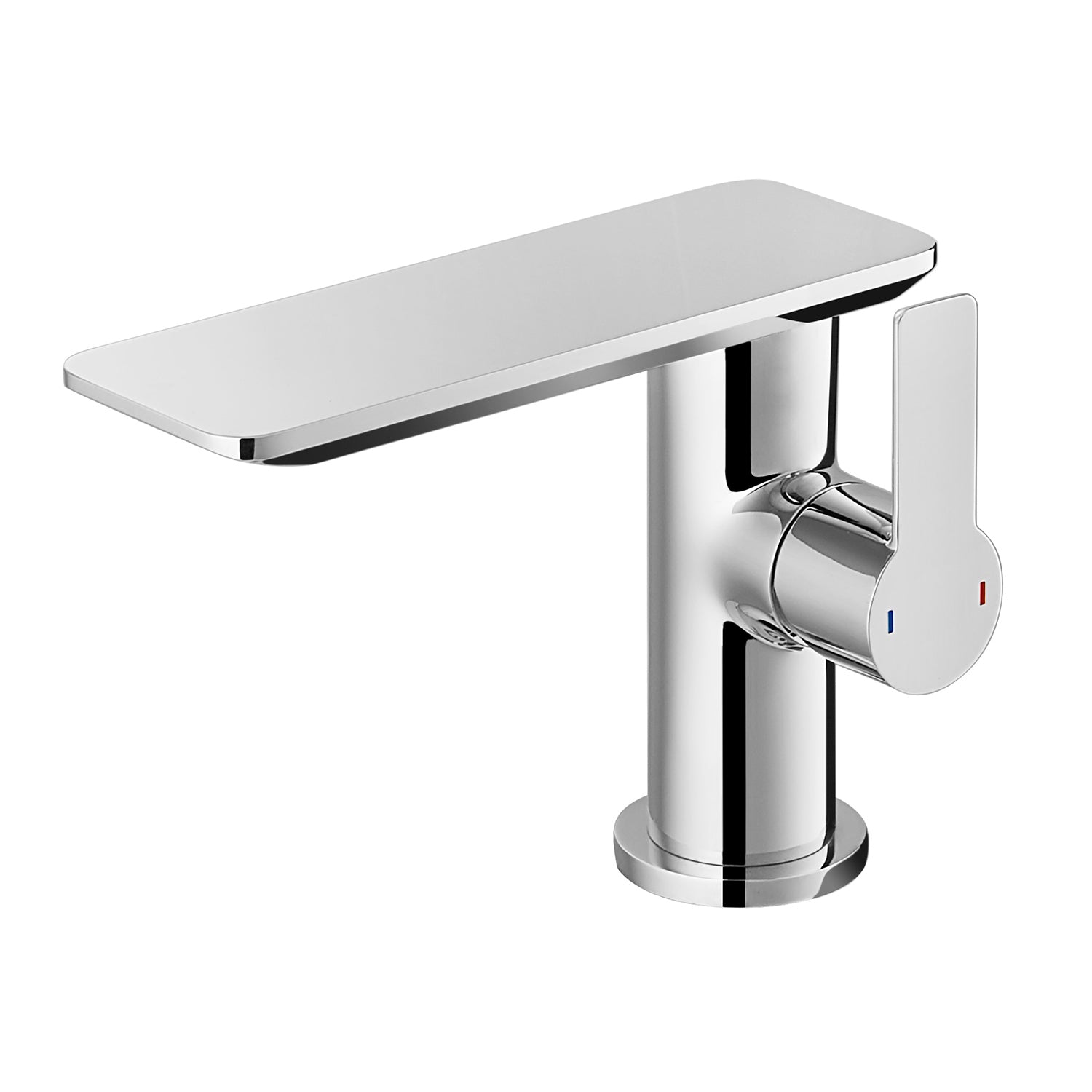 DAX Single Handle Bathroom Waterfall Faucet, Deck Mount, Brass Body, Spout Height 4-15/16 Inches (DAX-8205)