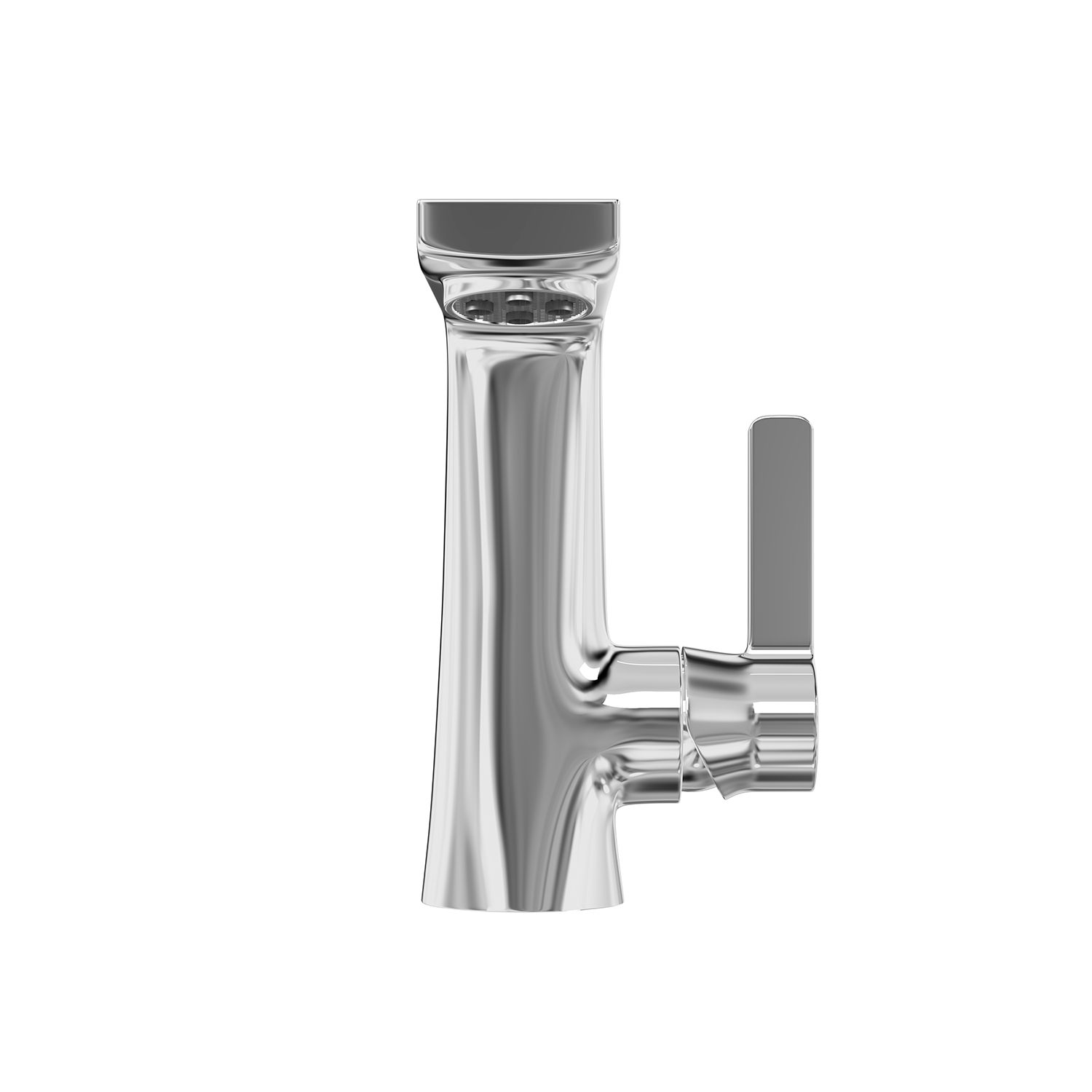 DAX Single Handle Bathroom Faucet, Brass Body, Chrome Finish, Spout Height 4-15/16 Inches (DAX-8226)