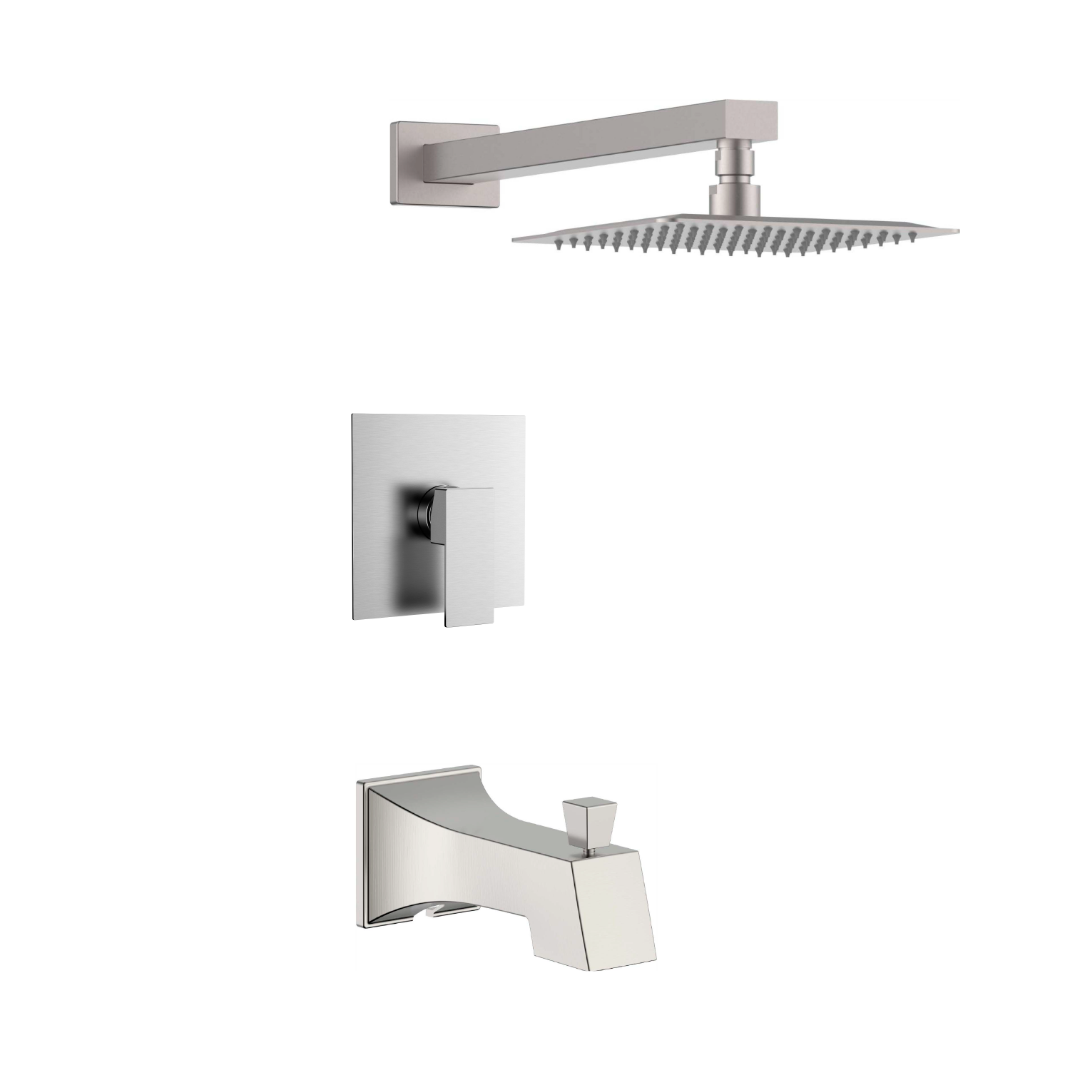 Square shower system with hand shower - Roma Collection