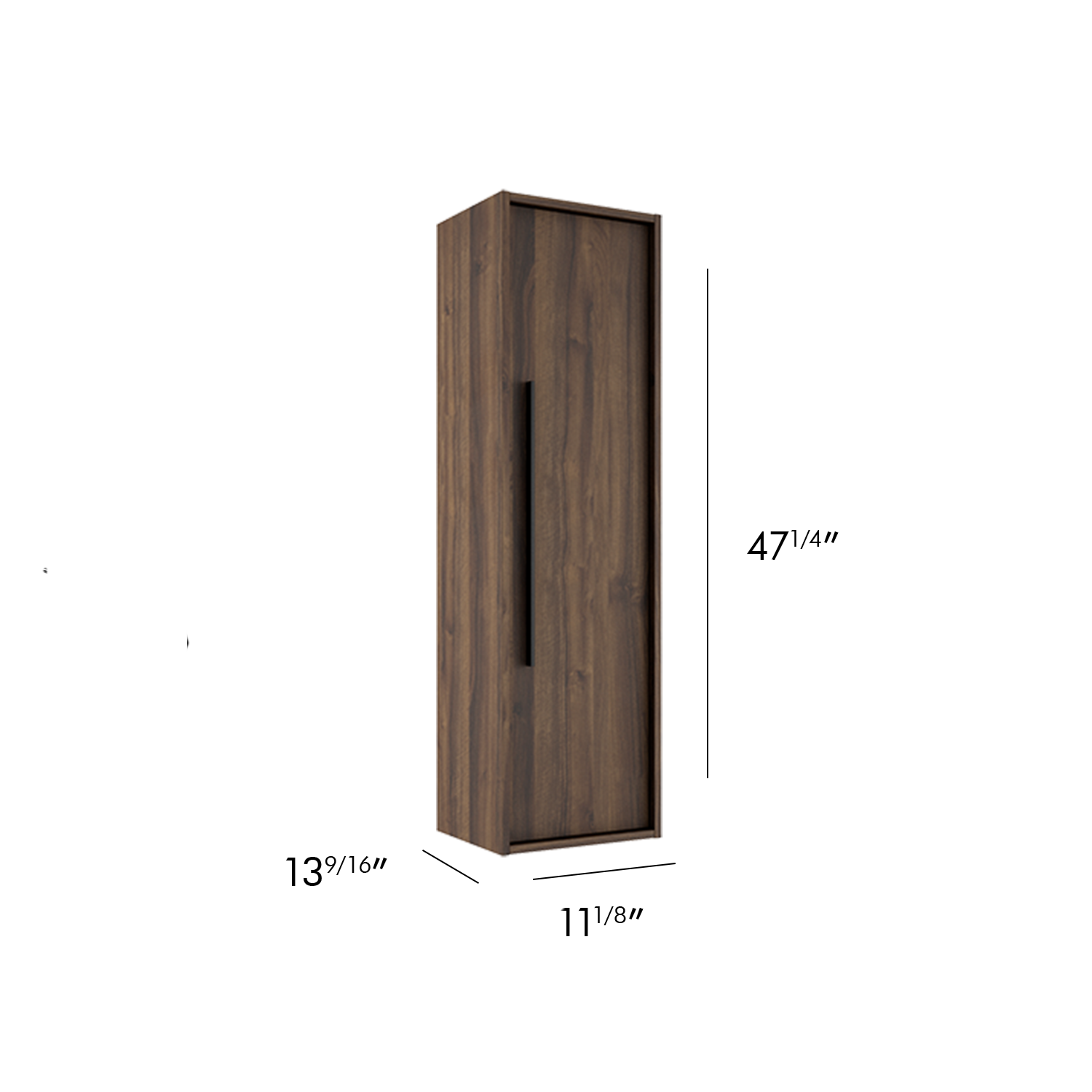 Aqua Tall Side Cabinet 48 Inches