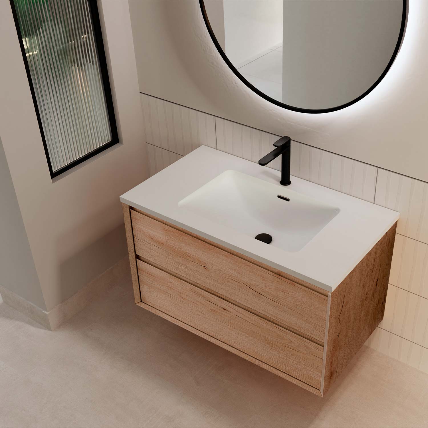 BATHROOM CABINET WITH BASIN INCLUDED