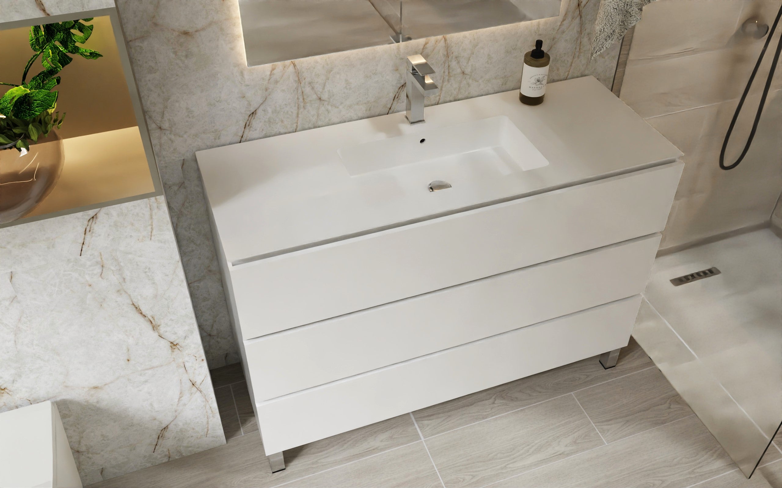 Costa Bathroom Vanity Cabinet with Basin Included