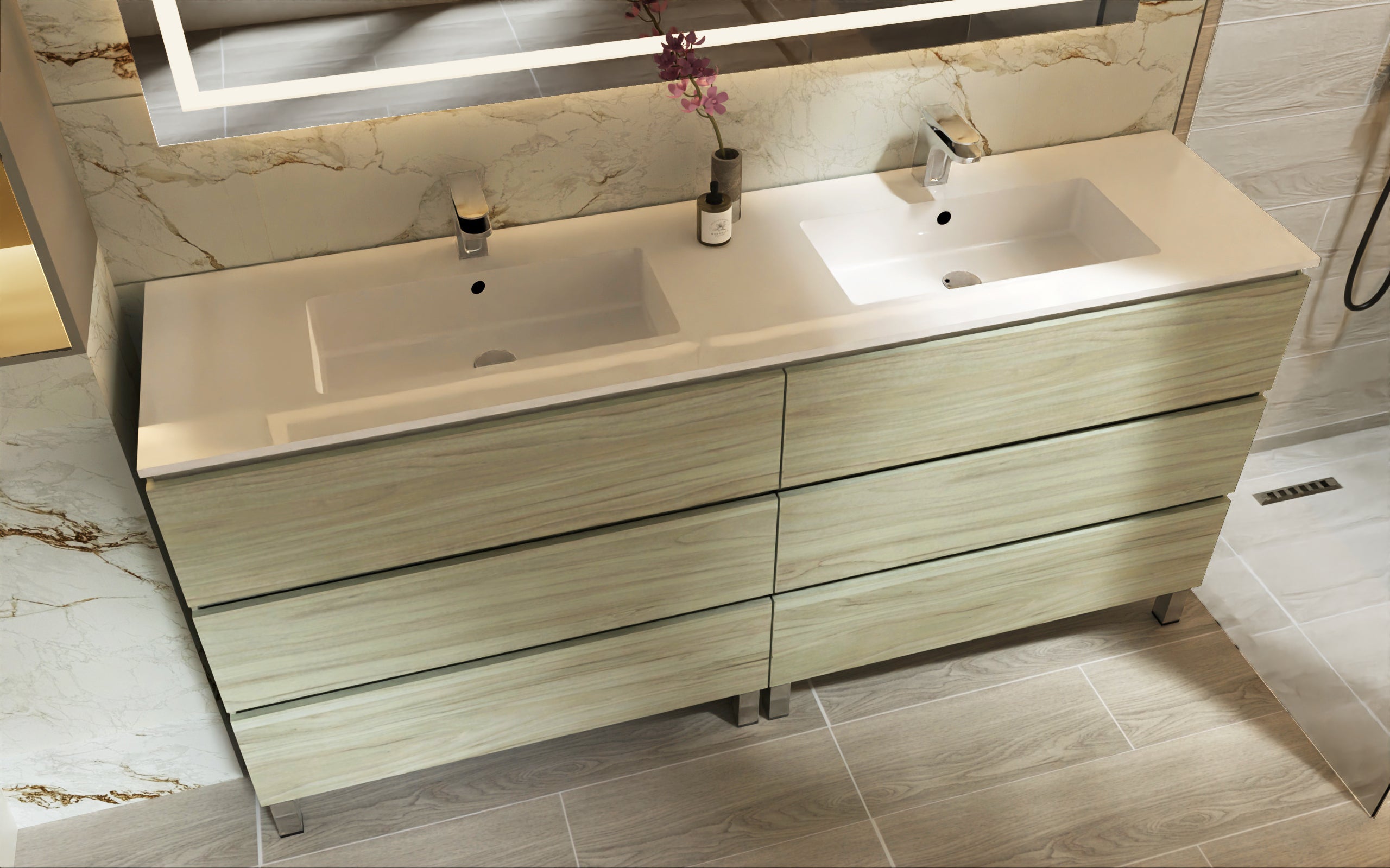 Costa Bathroom Vanity Cabinet with Basin Included