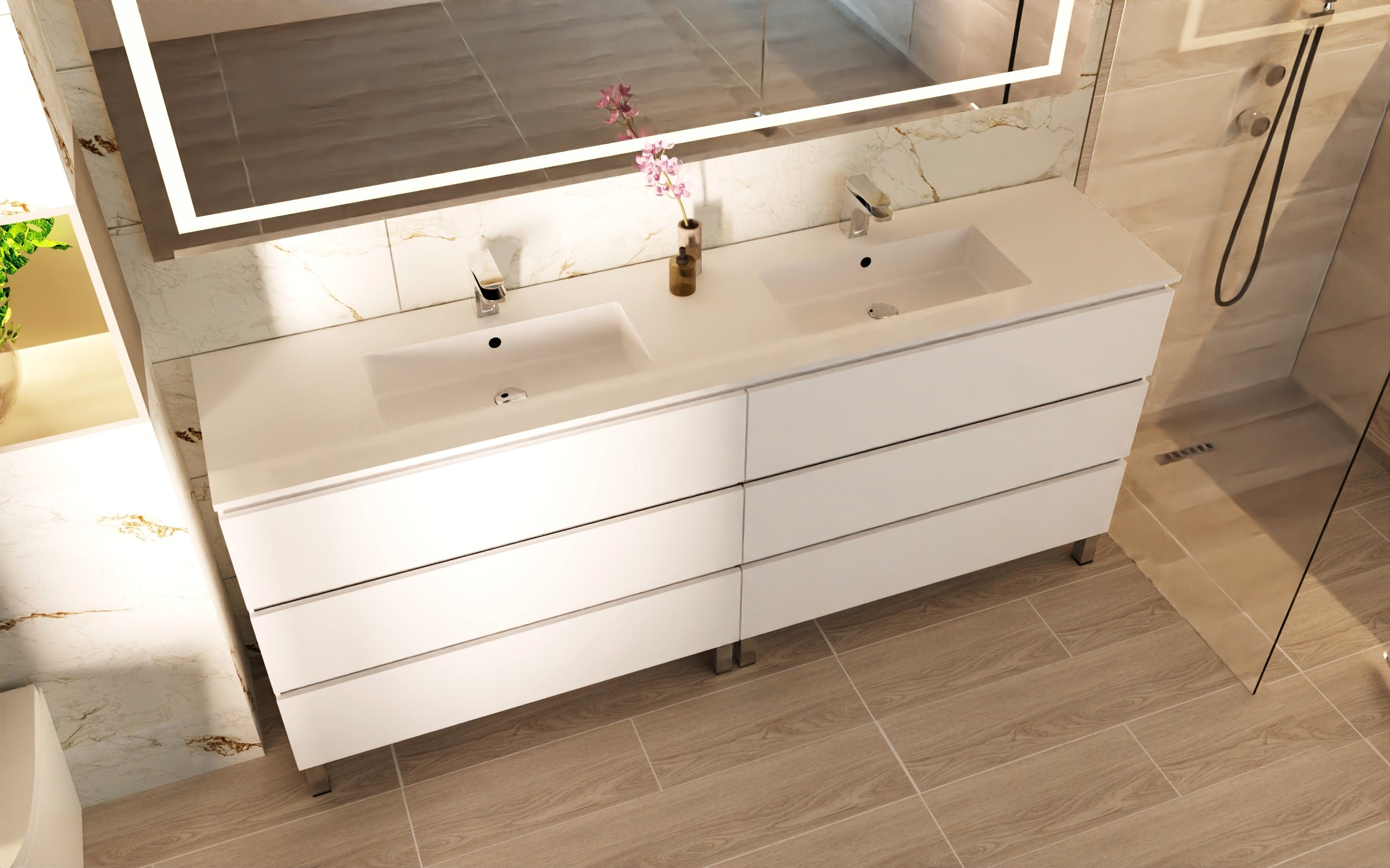 Costa Bathroom Vanity Cabinet with Basin Included