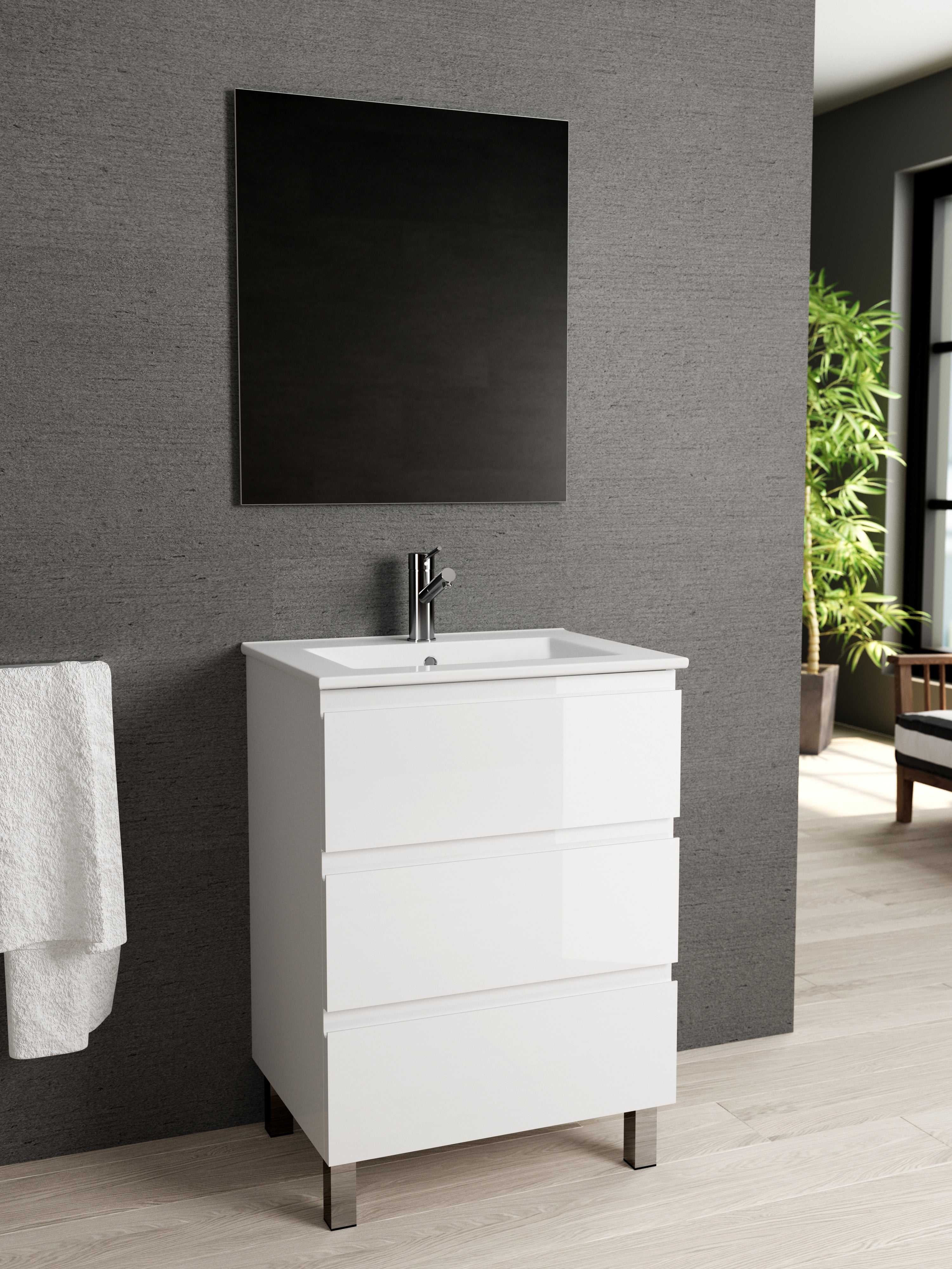 Costa Bathroom Vanity Cabinet with Basin Included