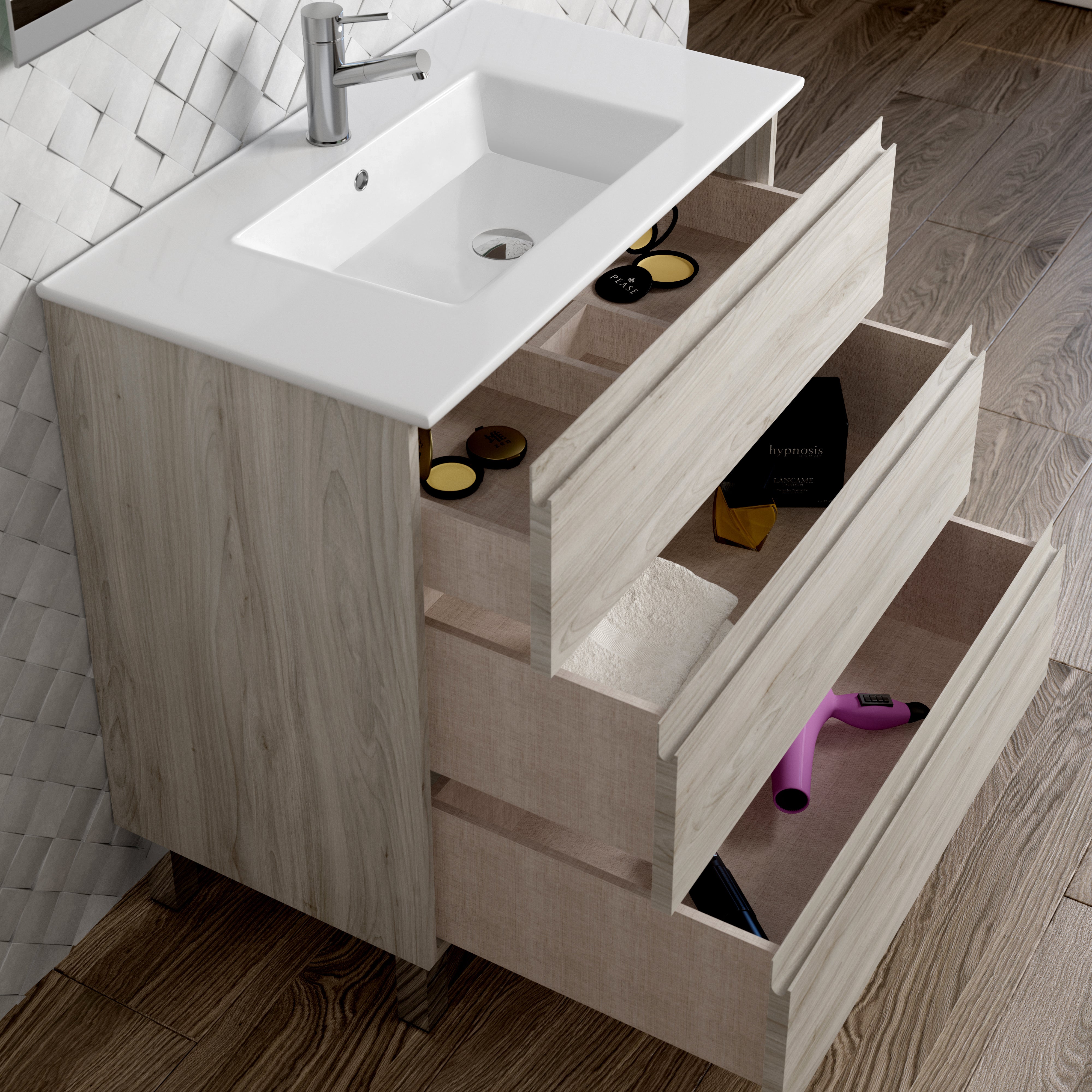 Costa Bathroom Vanity Cabinet with Basin Included