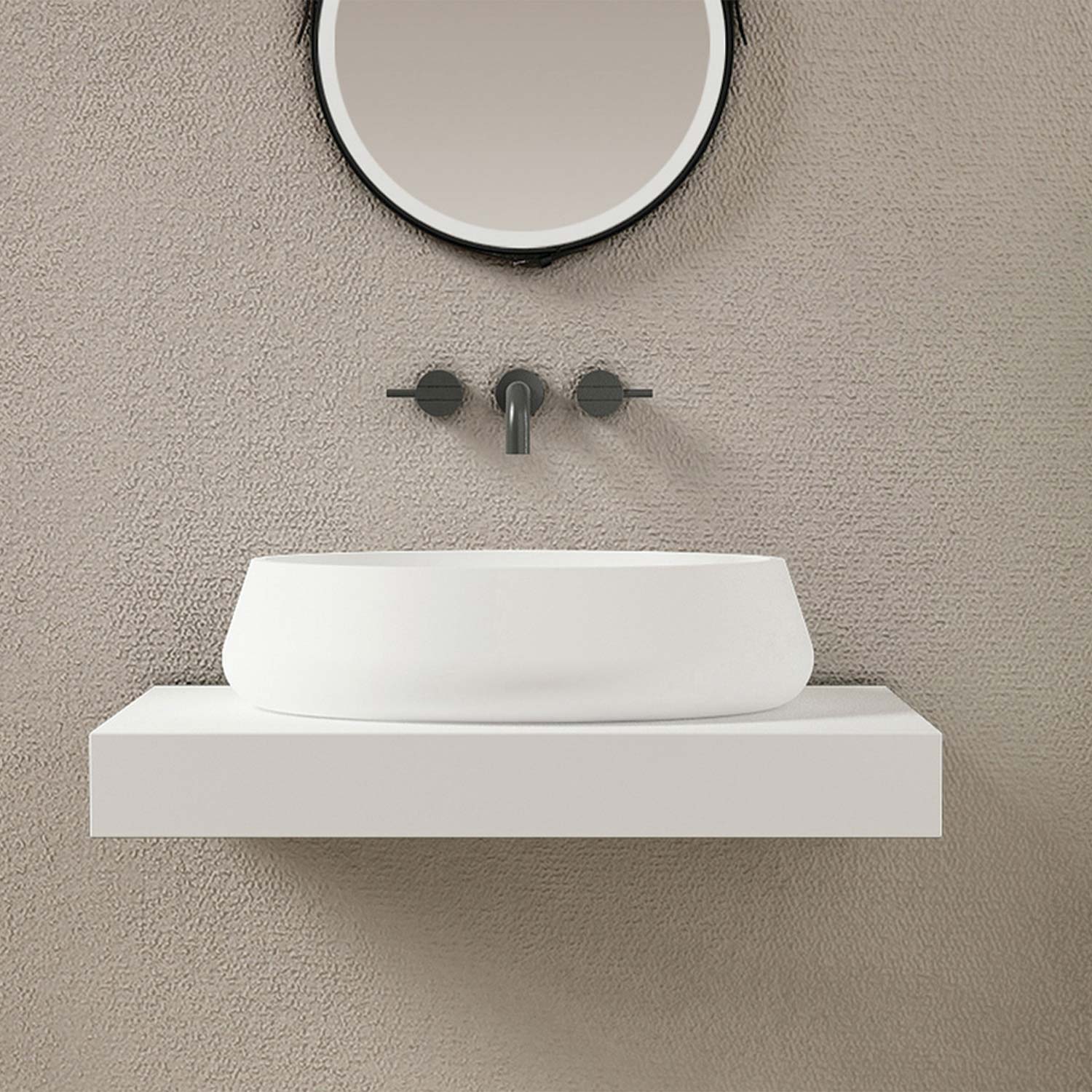 DAX ELIPSE collection matte finish vessel sink