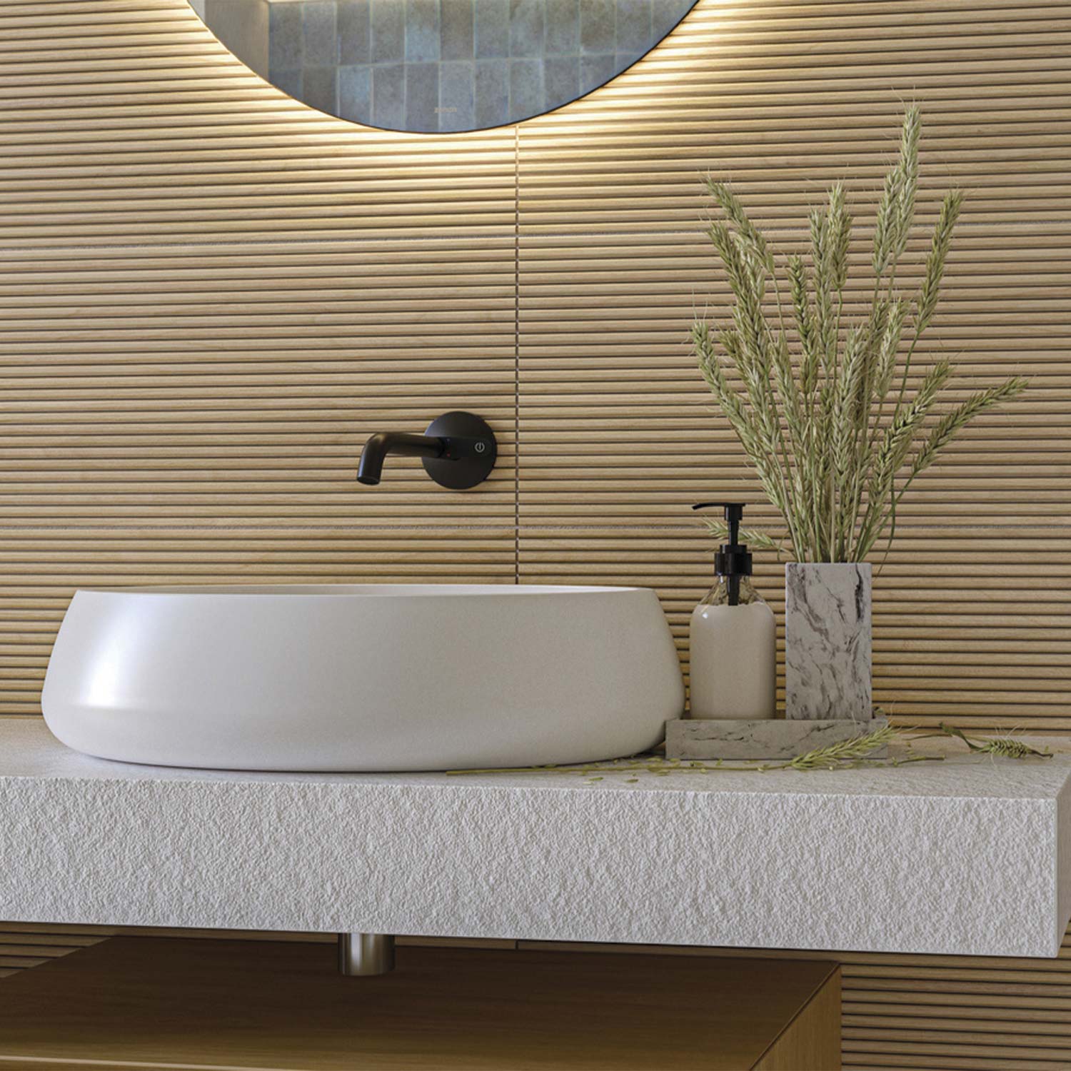 DAX ELIPSE collection matte finish vessel sink