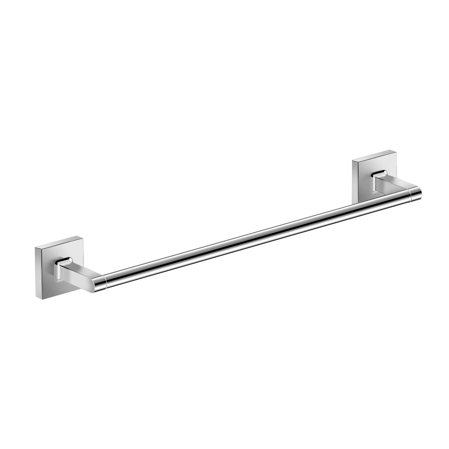 DAX Milano Single Towel Bar, Wall Mount, Brass Body, Chrome Finish, 16-3/4 Inches (DAX-GDC160164)