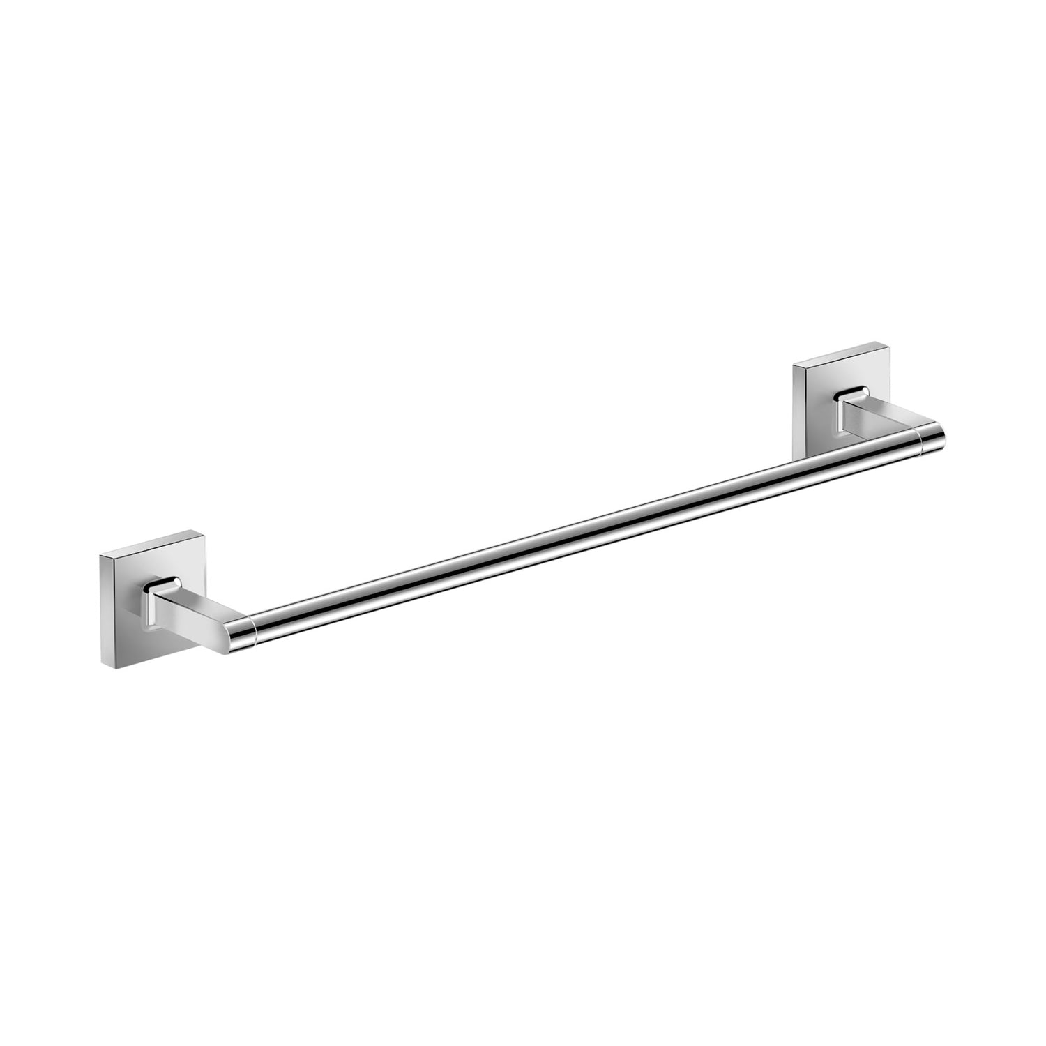 DAX Milano Single Towel Bar, Wall Mount, Brass Body, Chrome Finish, 16-3/4 Inches (DAX-GDC160164)