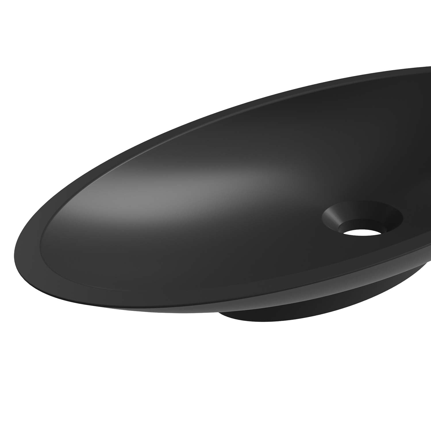 DAX Grace Solid Surface Oval Vessel Basin (20" x 10")