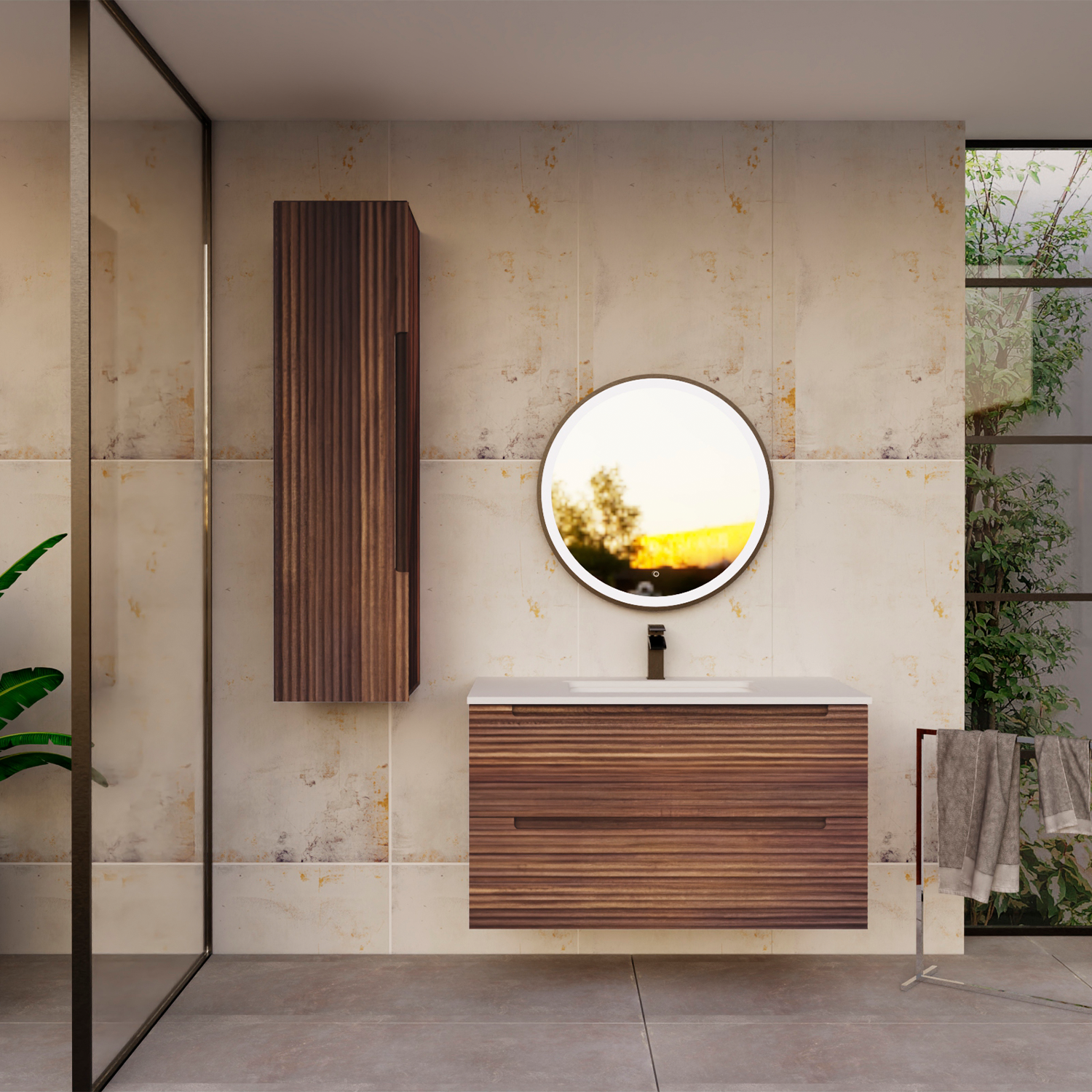 Bathroom Vanity Side Cabinet KYOTO Collection by DAX