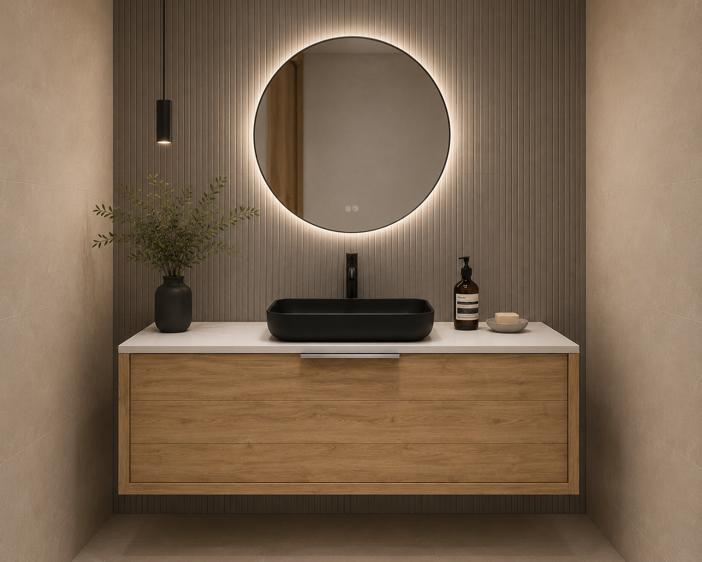Lavabo DAX MAsai de 20 x 13 pulgadas. Forma rectangular. Negro Mate (DAX-MASAI51802051)