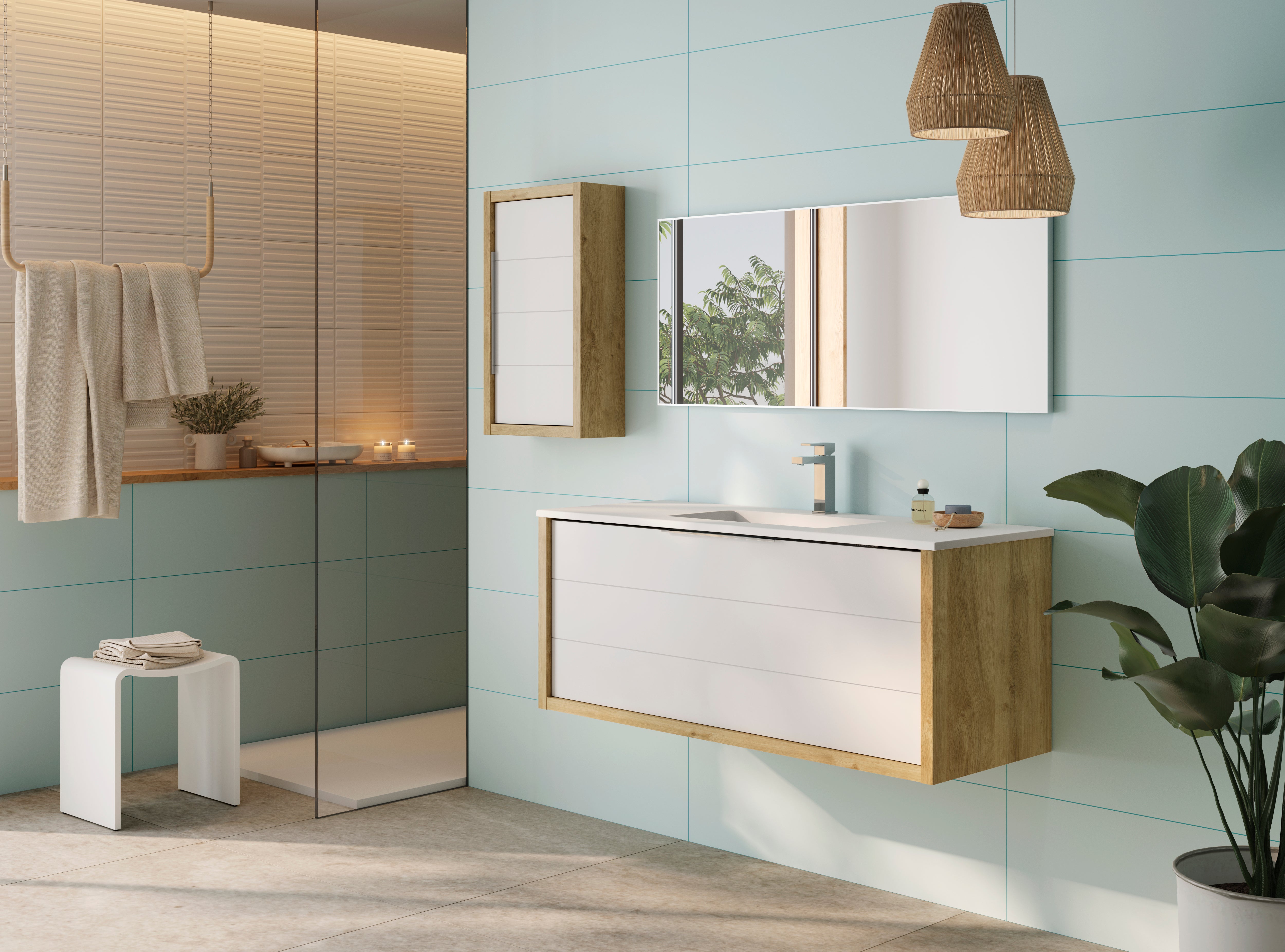 Modena Bathroom Vanity Cabinet with 2 Drawers